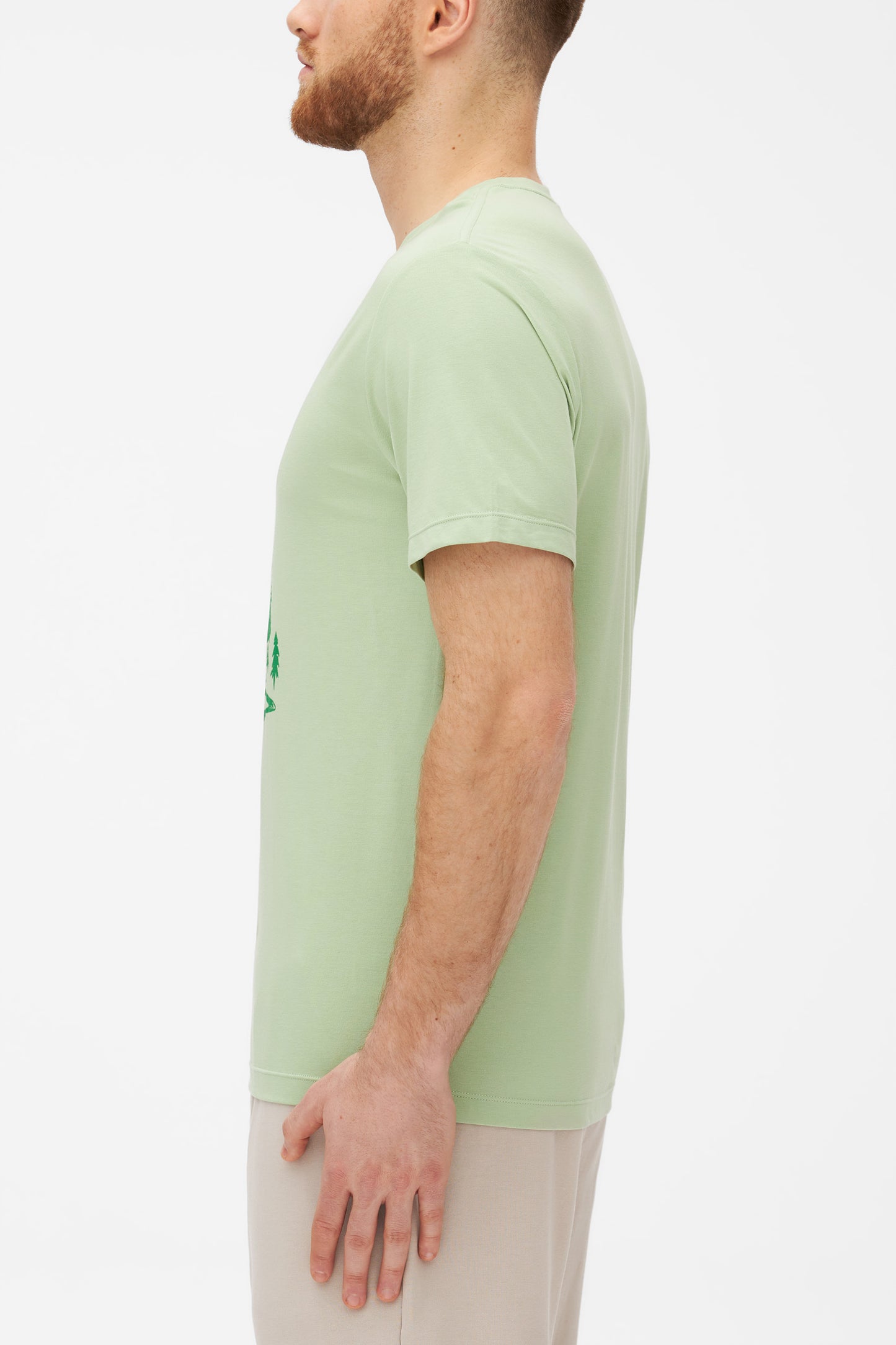 T-shirt technique respirant en bambou - Homme && VERT