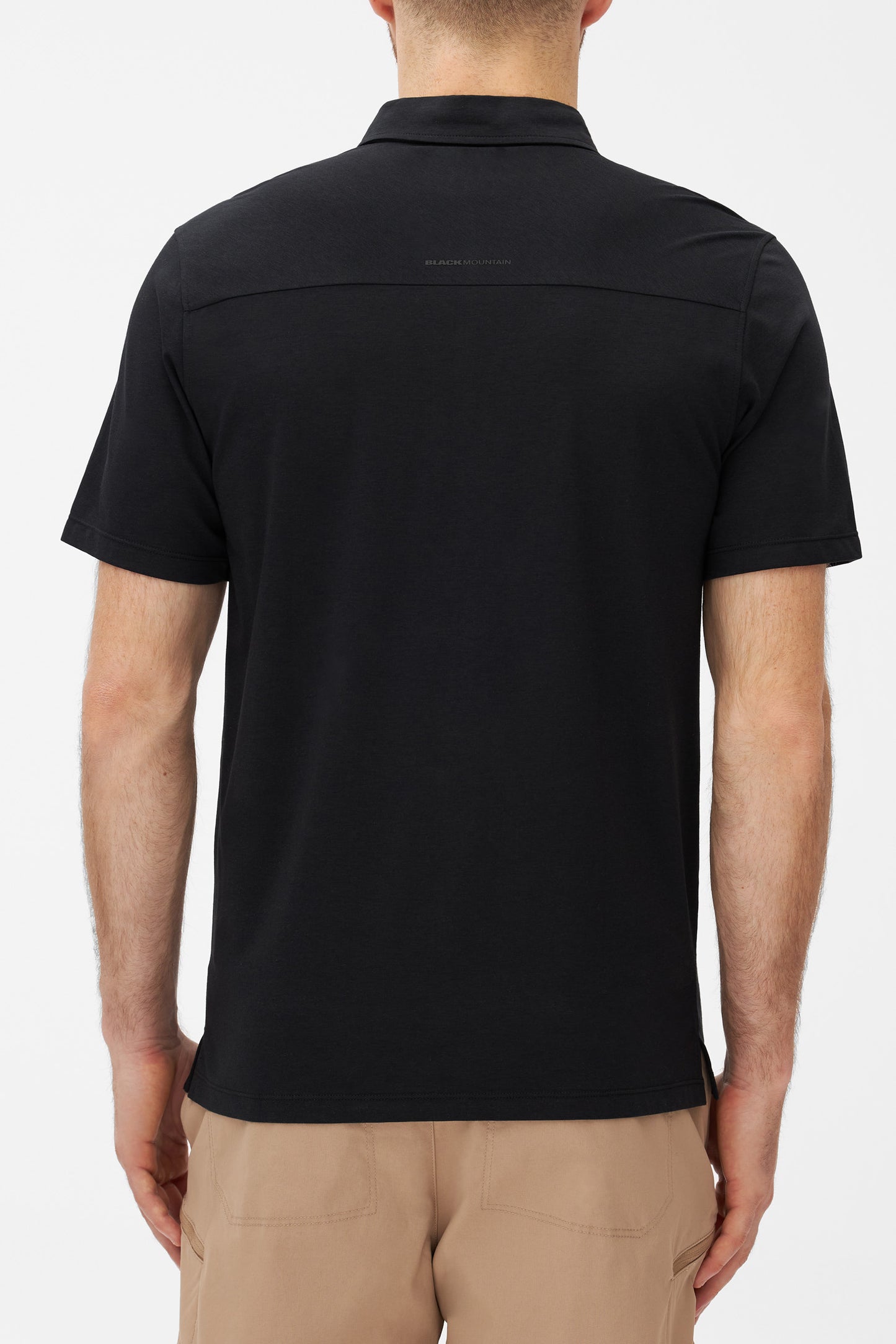 Polo technique respirant en bambou - Homme && GRIS FONCE