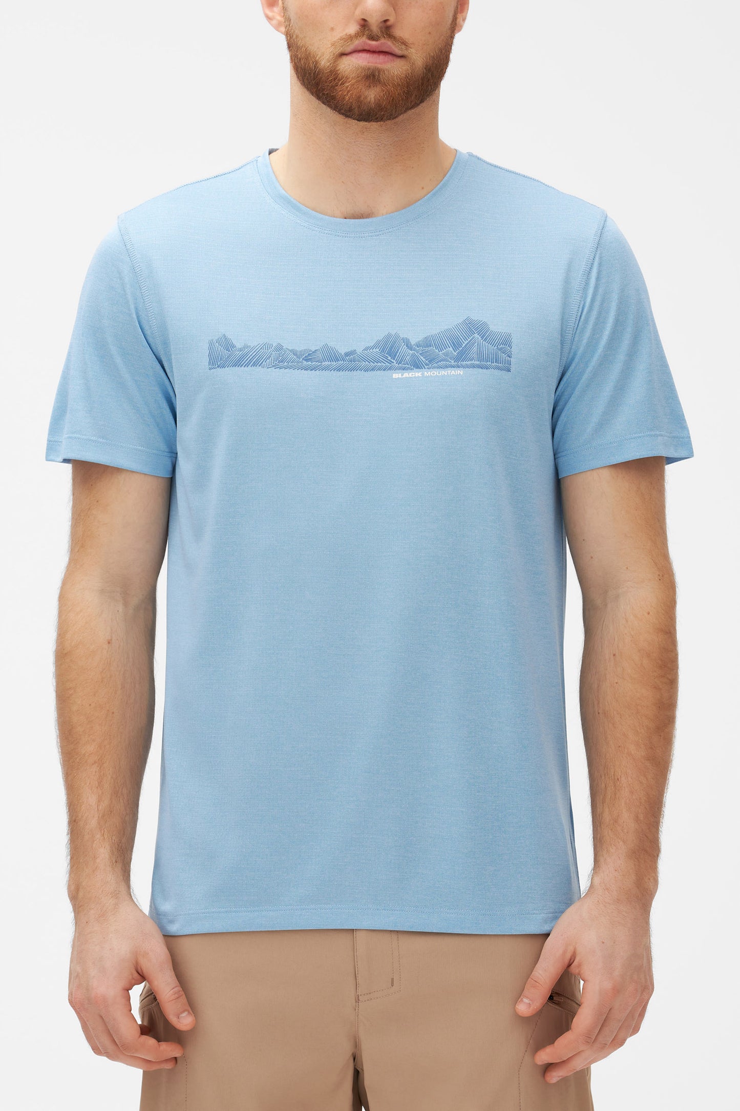 T-shirt sport évacuant l'humidité - Homme && BLEU MIXTE