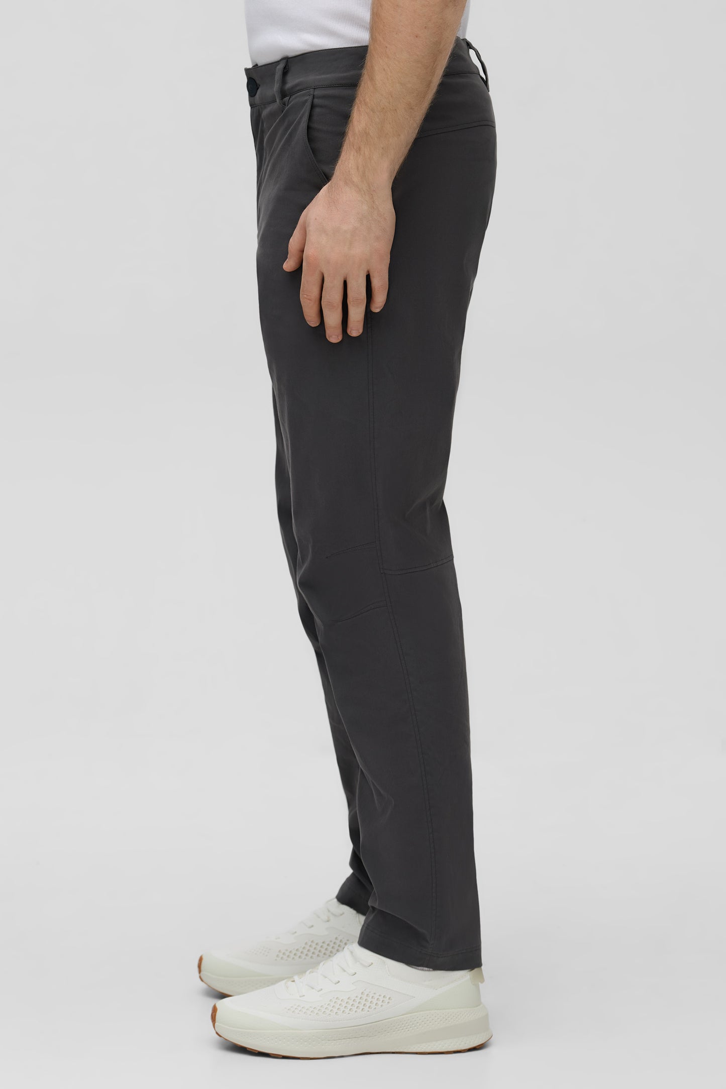 Pantalon cargo technique avec traitement déperlant sans PFC - Homme && GRIS FONCE