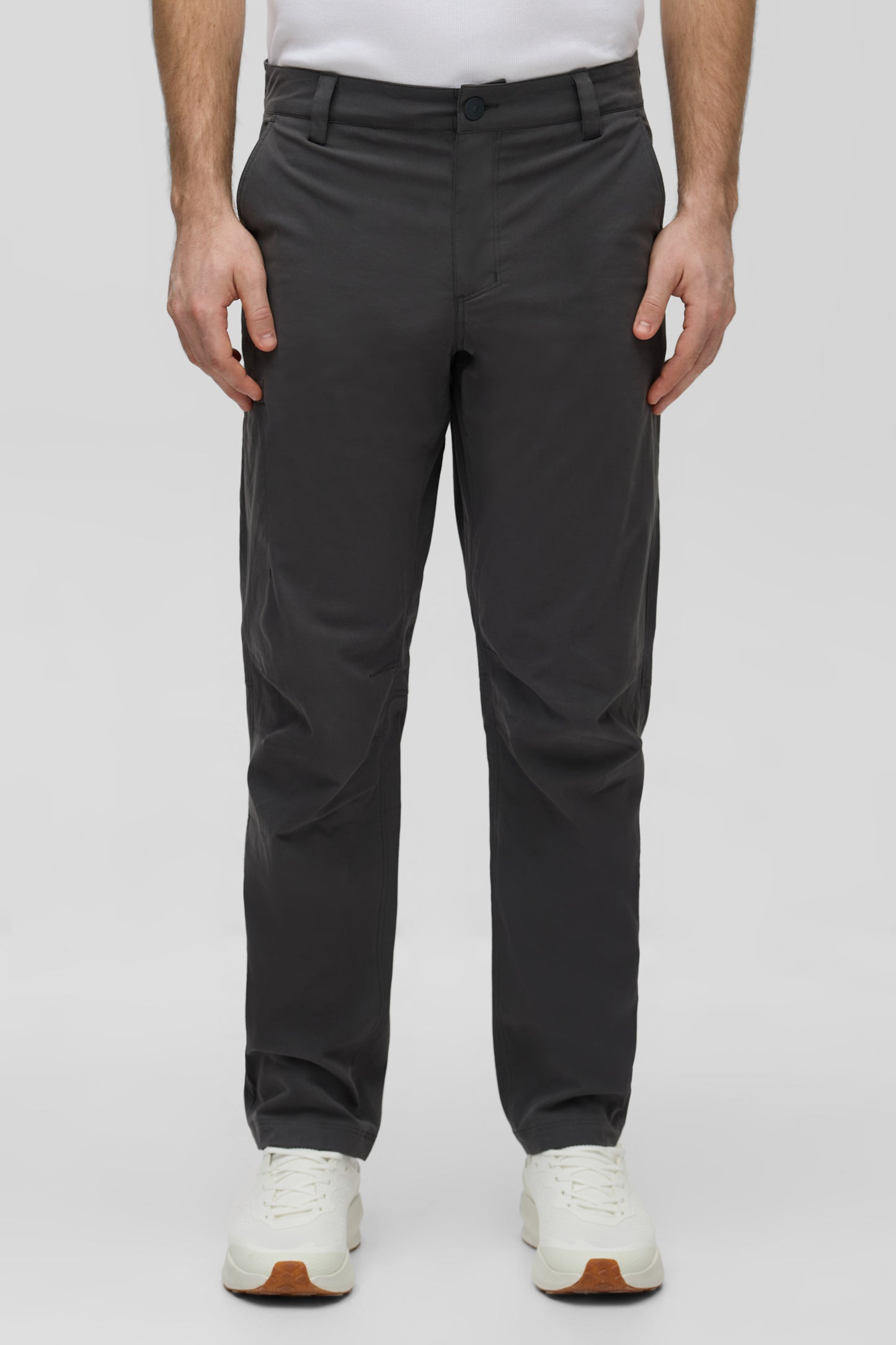 Pantalon cargo technique avec traitement déperlant sans PFC - Homme && GRIS FONCE