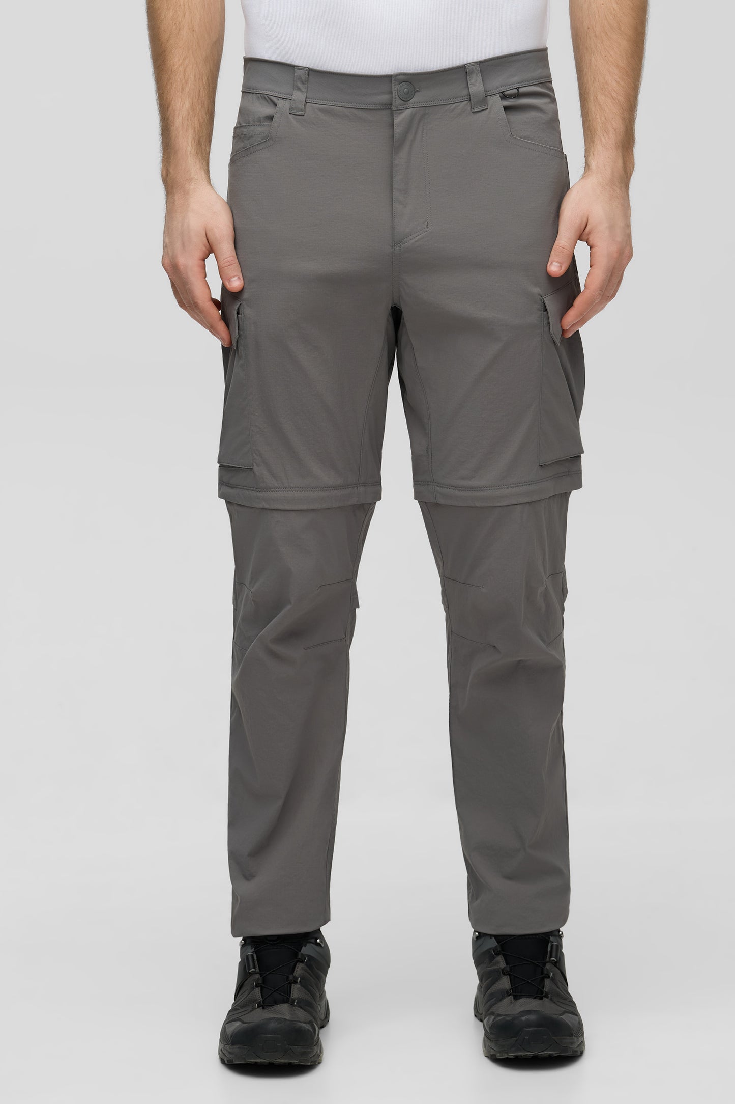 Pantalon cargo convertible à séchage rapide - Homme && GRIS