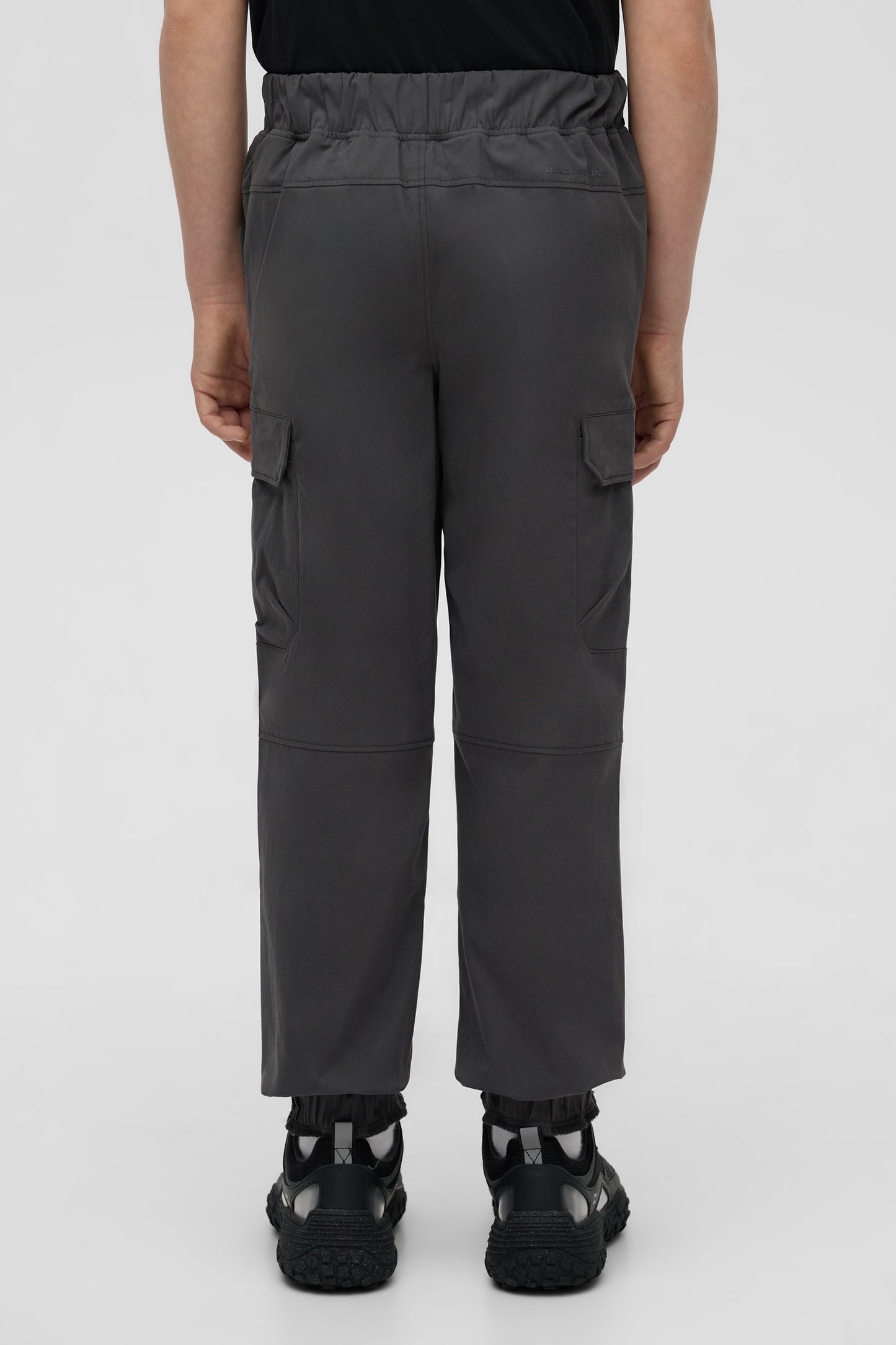 Pantalon jogger cargo ultraextensible - Ado garçon && GRIS FONCE