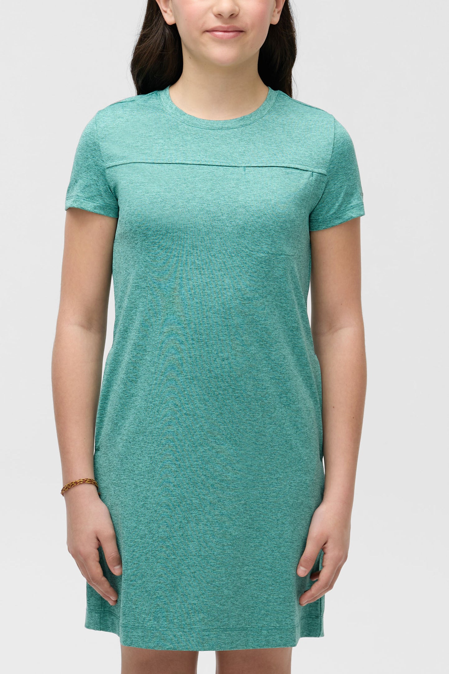 Robe t-shirt évacuant l'humidité - Ado fille && VERT MIXTE