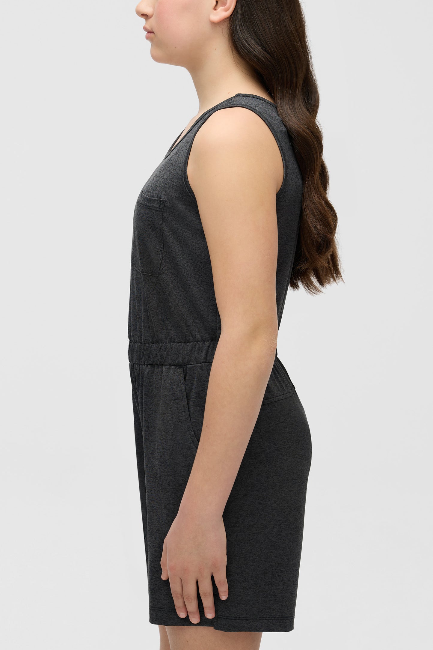 Combi-short évacuant l'humidité - Ado fille && GRIS MIXTE