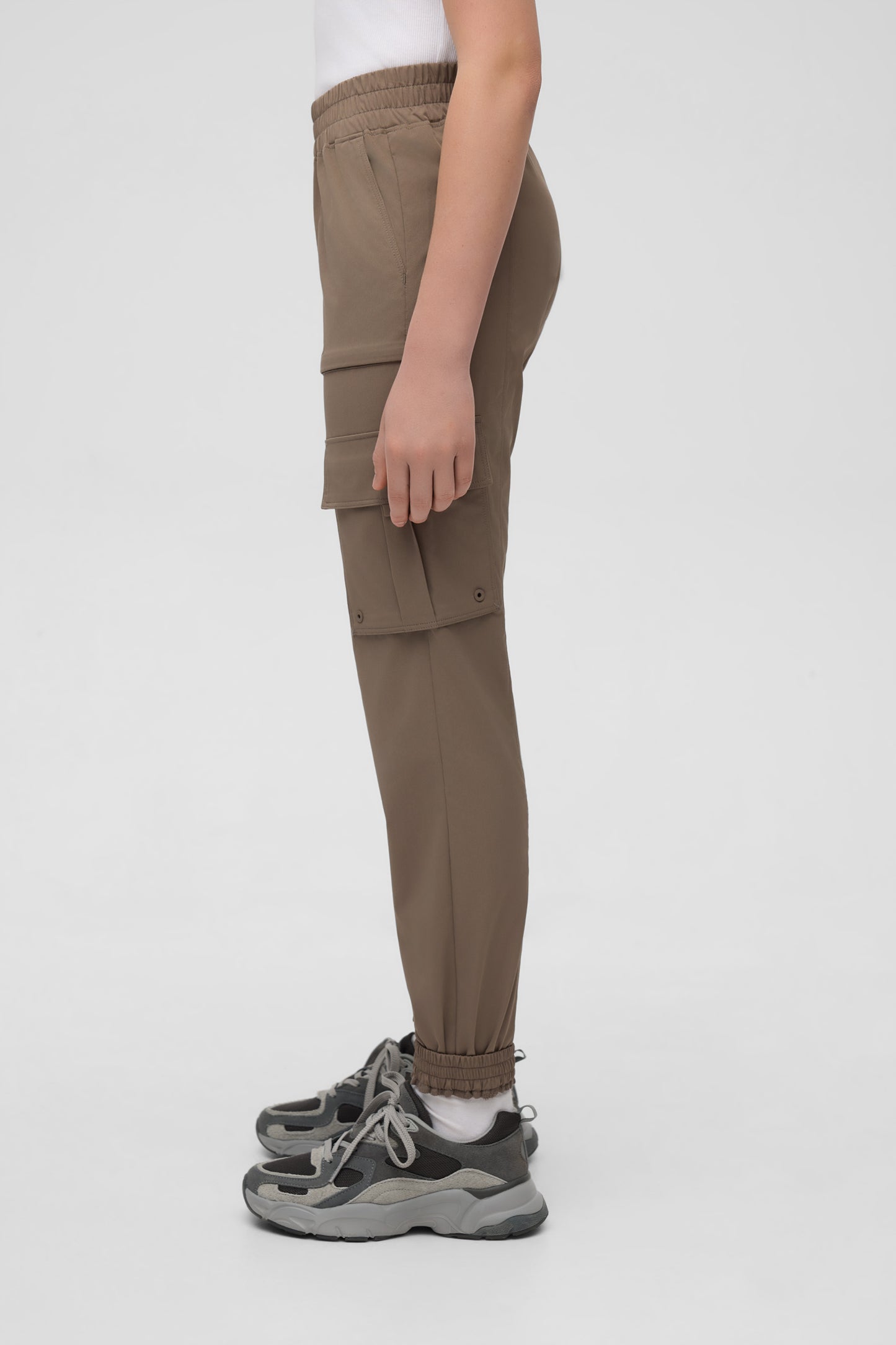 Pantalon cargo technique à séchage rapide - Ado fille && BRUN