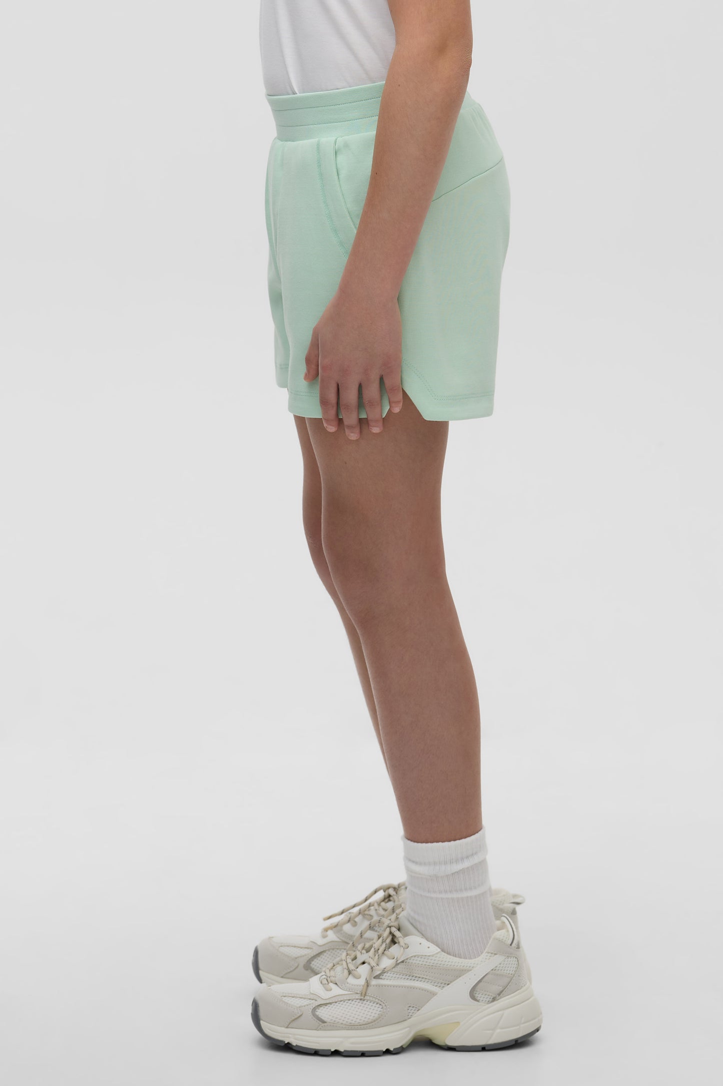 Short ultraextensible à séchage rapide - Ado fille && VERT
