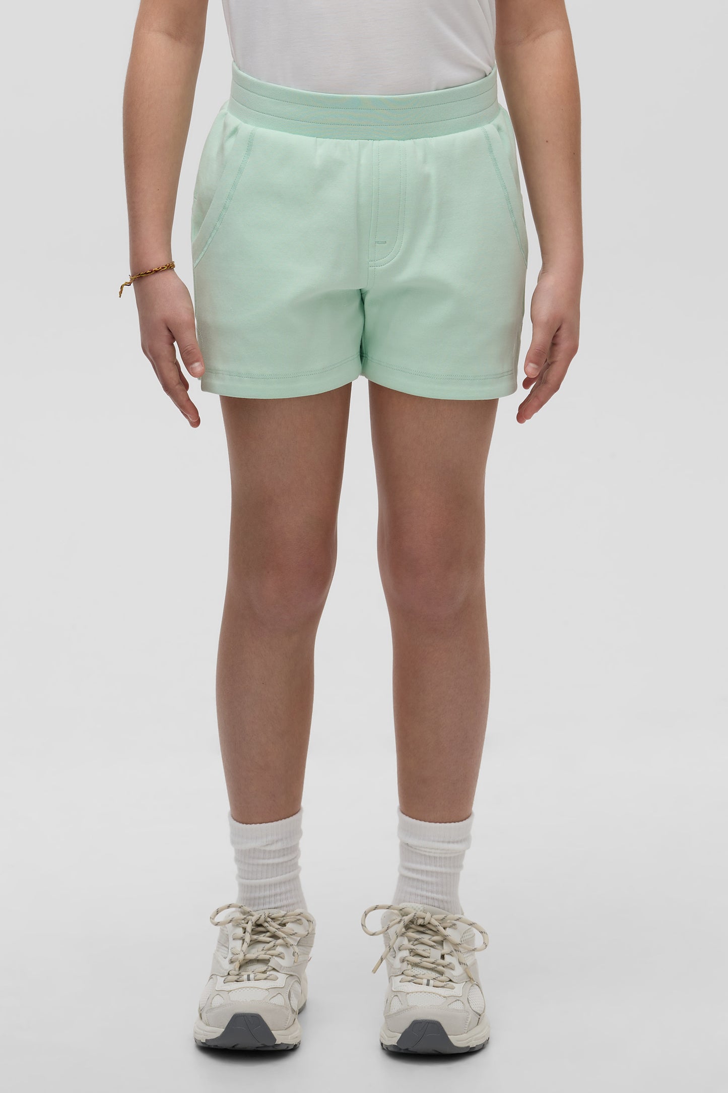 Short ultraextensible à séchage rapide - Ado fille && VERT