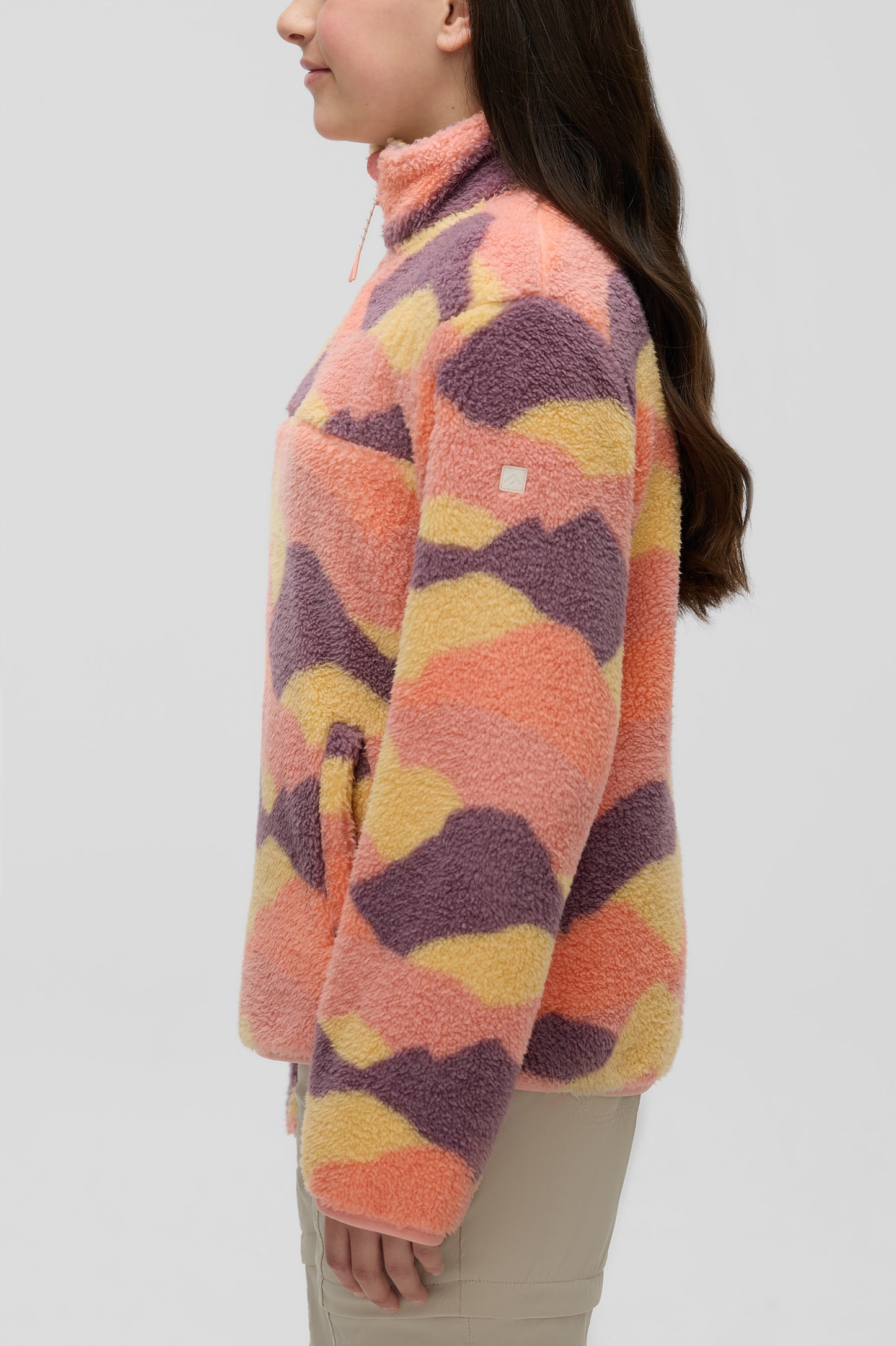 Chandail ultradoux en sherpa - Ado fille && ROSE MULTI