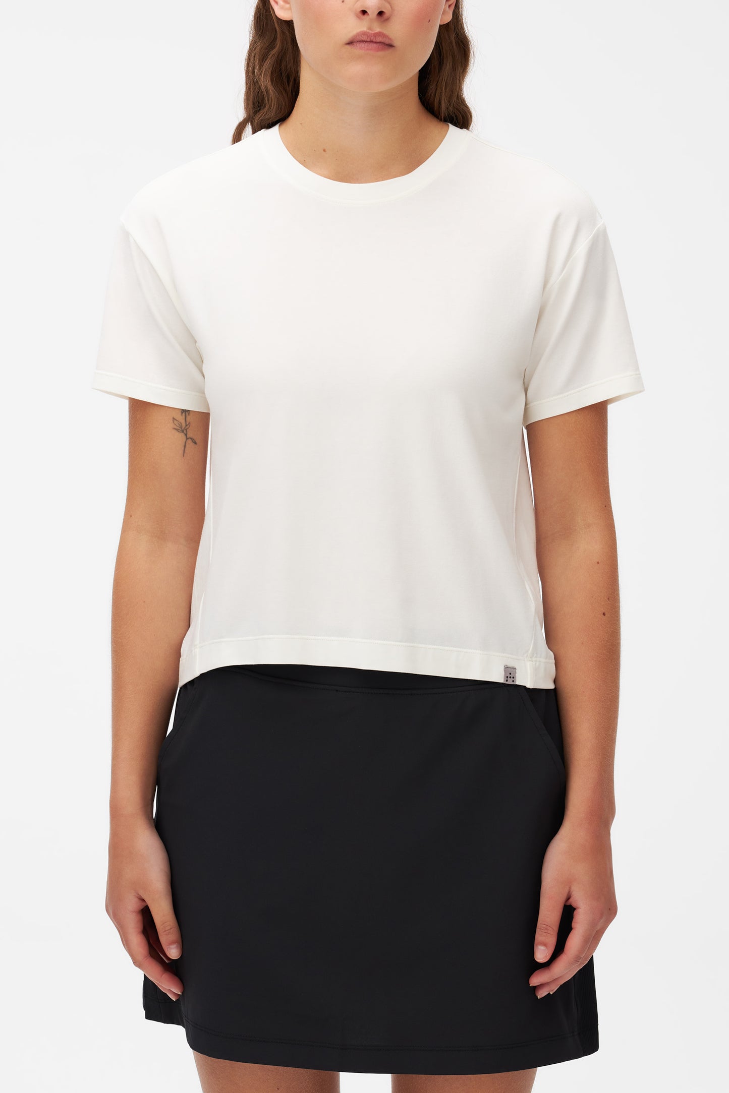 T-shirt léger évacuant l'humidité - Femme && BLANC