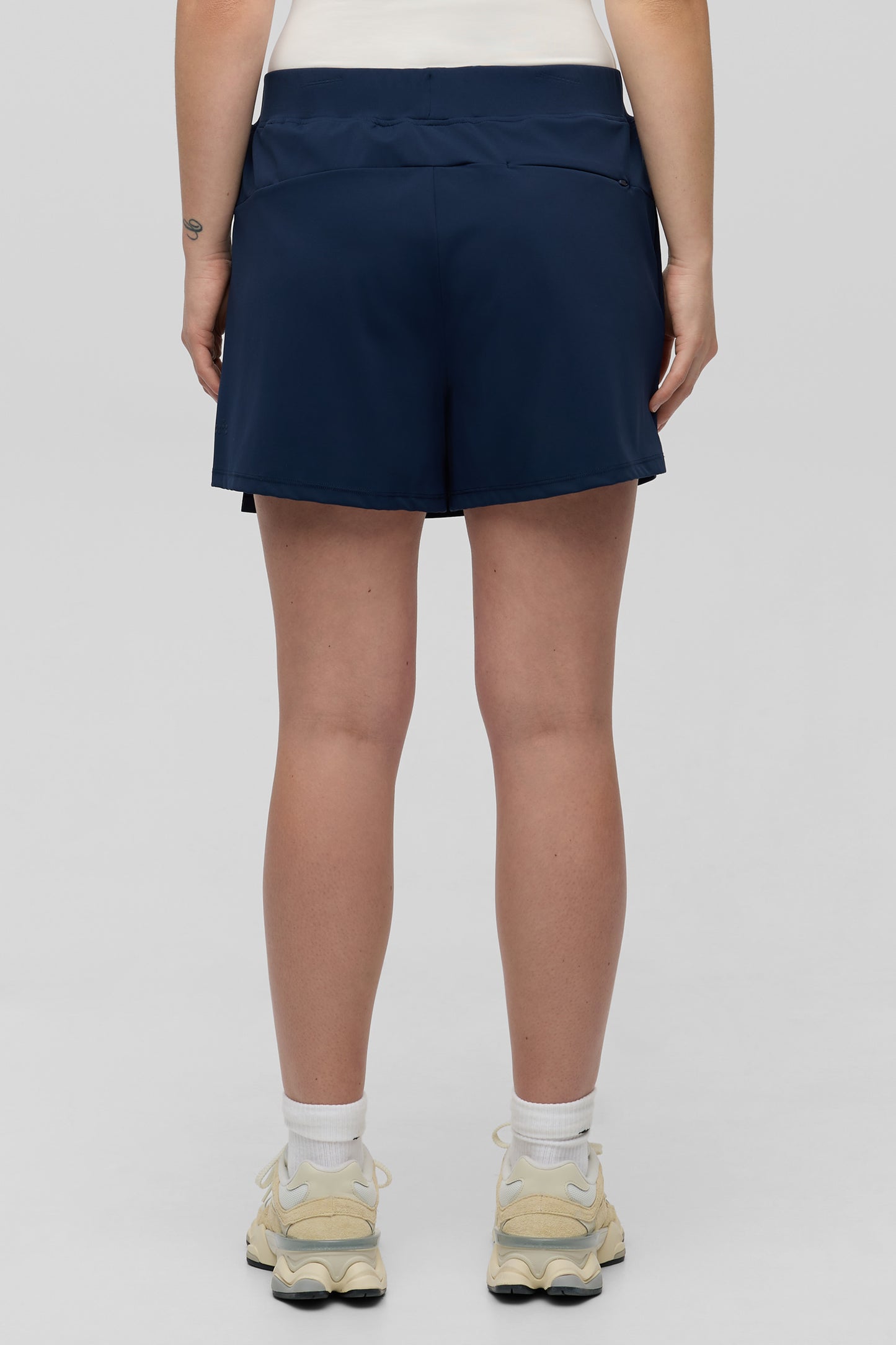 Jupe-short douce à séchage rapide - Femme && BLEU MARINE
