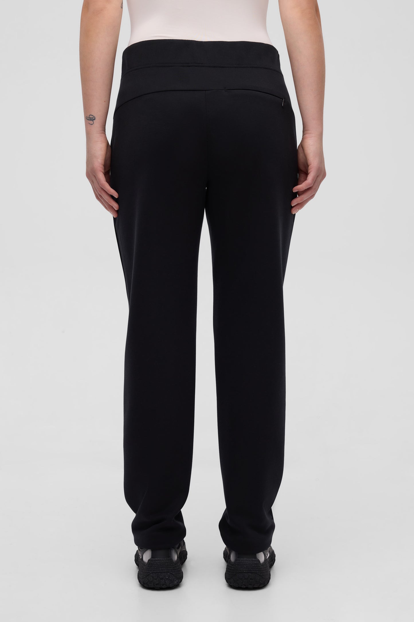 Pantalon jogger en lyocell - Femme && GRIS FONCE
