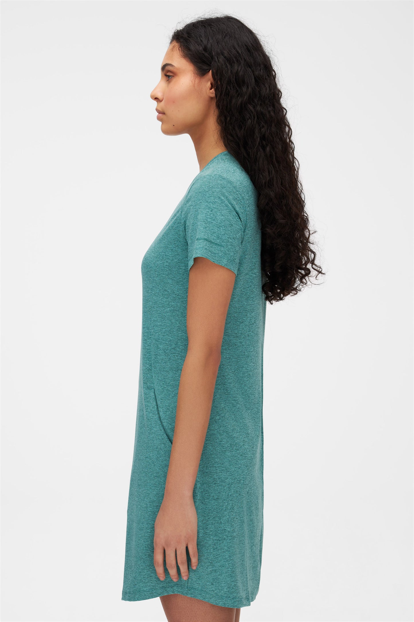 Robe t-shirt à séchage rapide - Femme && VERT MIXTE