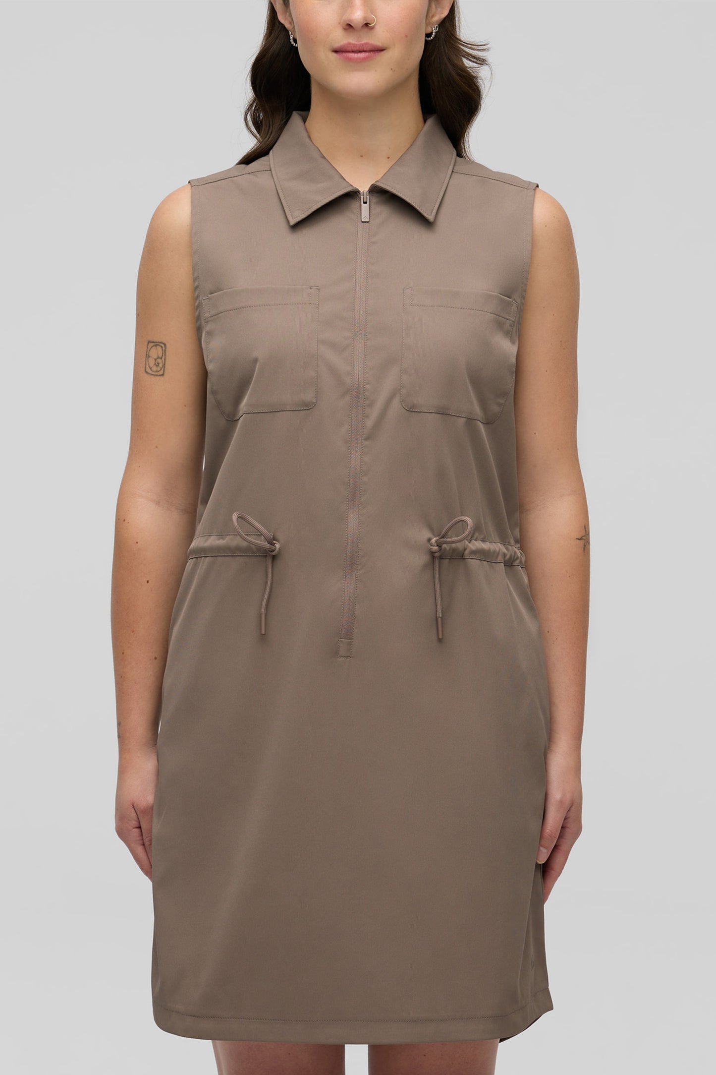 Robe technique à séchage rapide - Femme && TAUPE