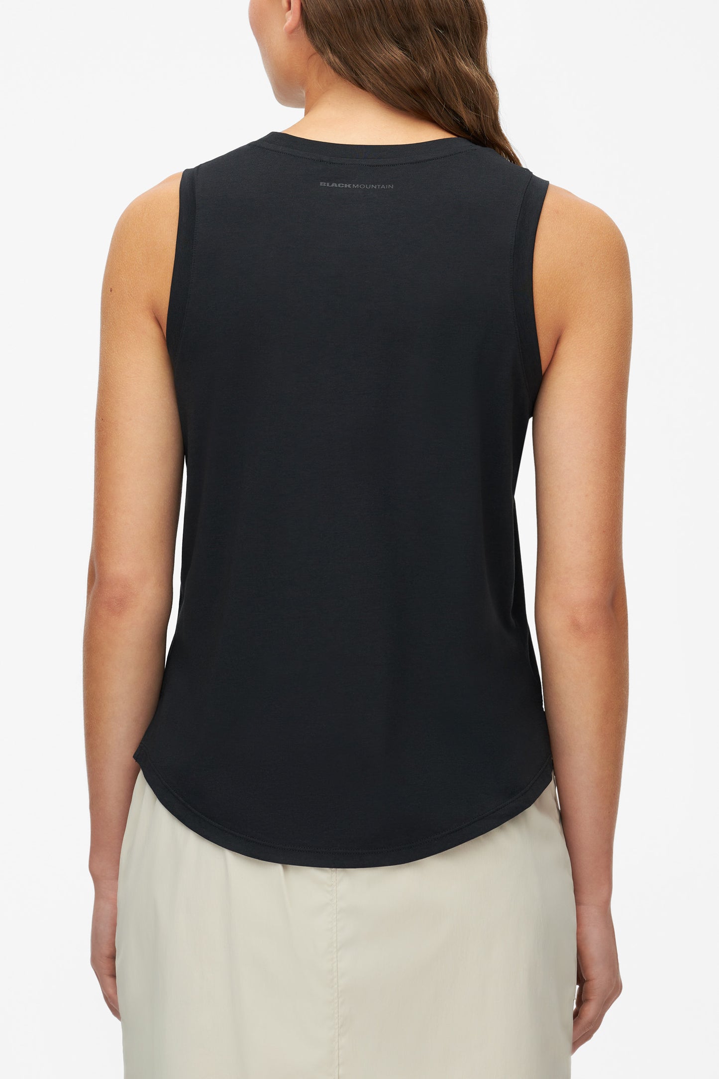 Camisole respirante en bambou et coton - Femme && GRIS FONCE