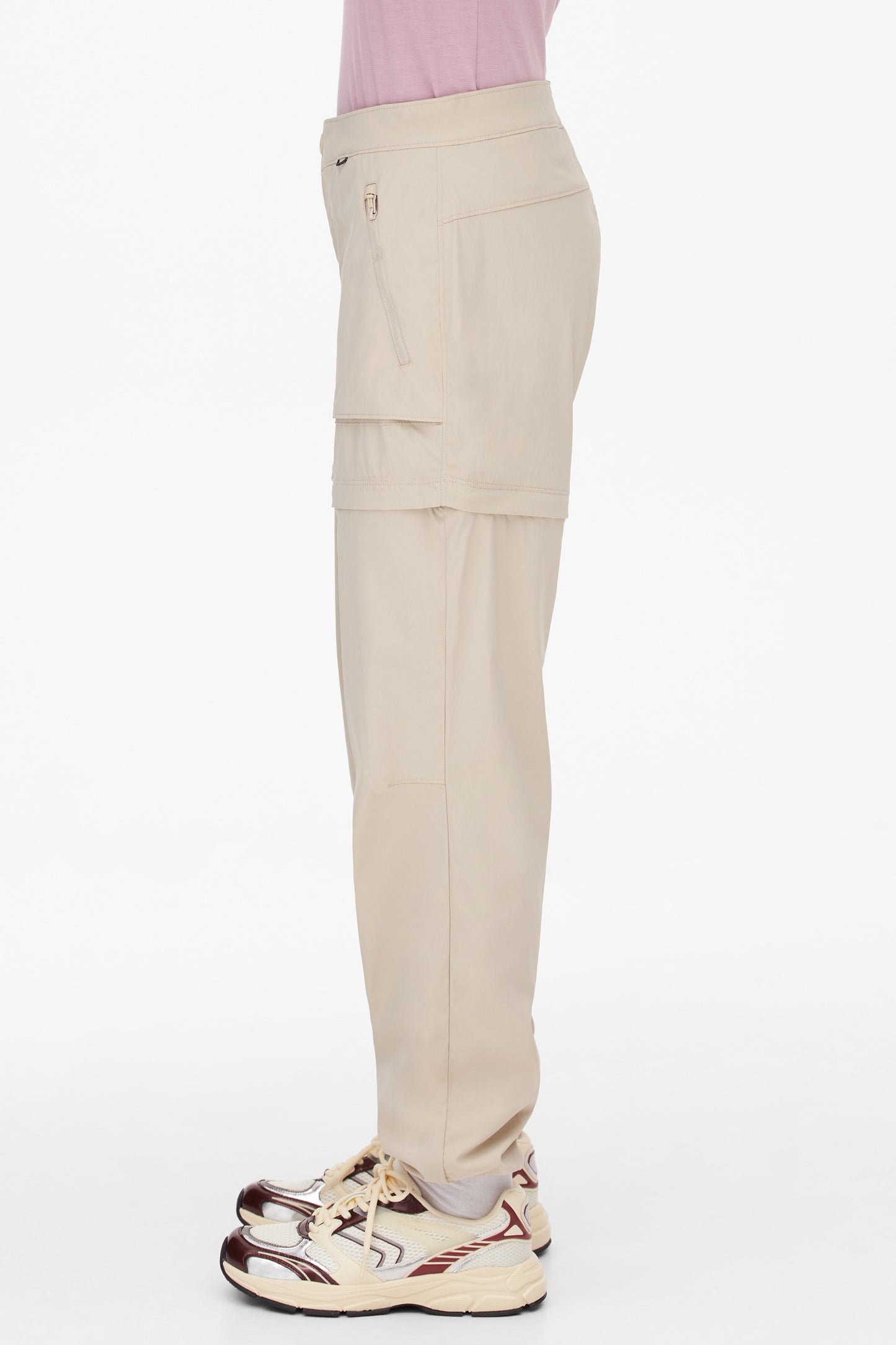 Pantalon convertible antifroissement - Femme && GRIS