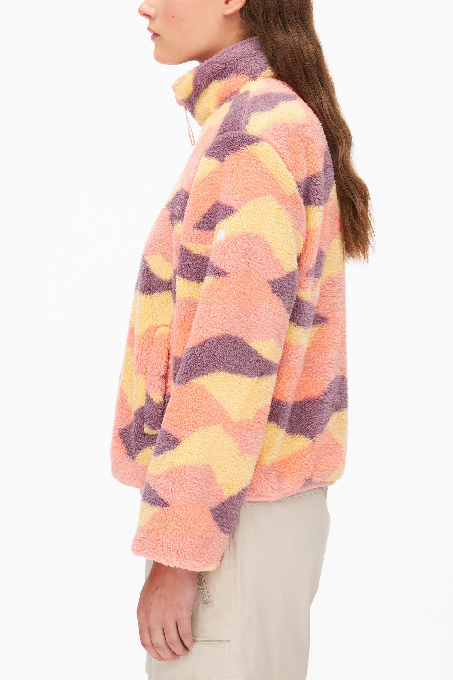 Chandail ultradoux en sherpa - Femme && ROSE MULTI