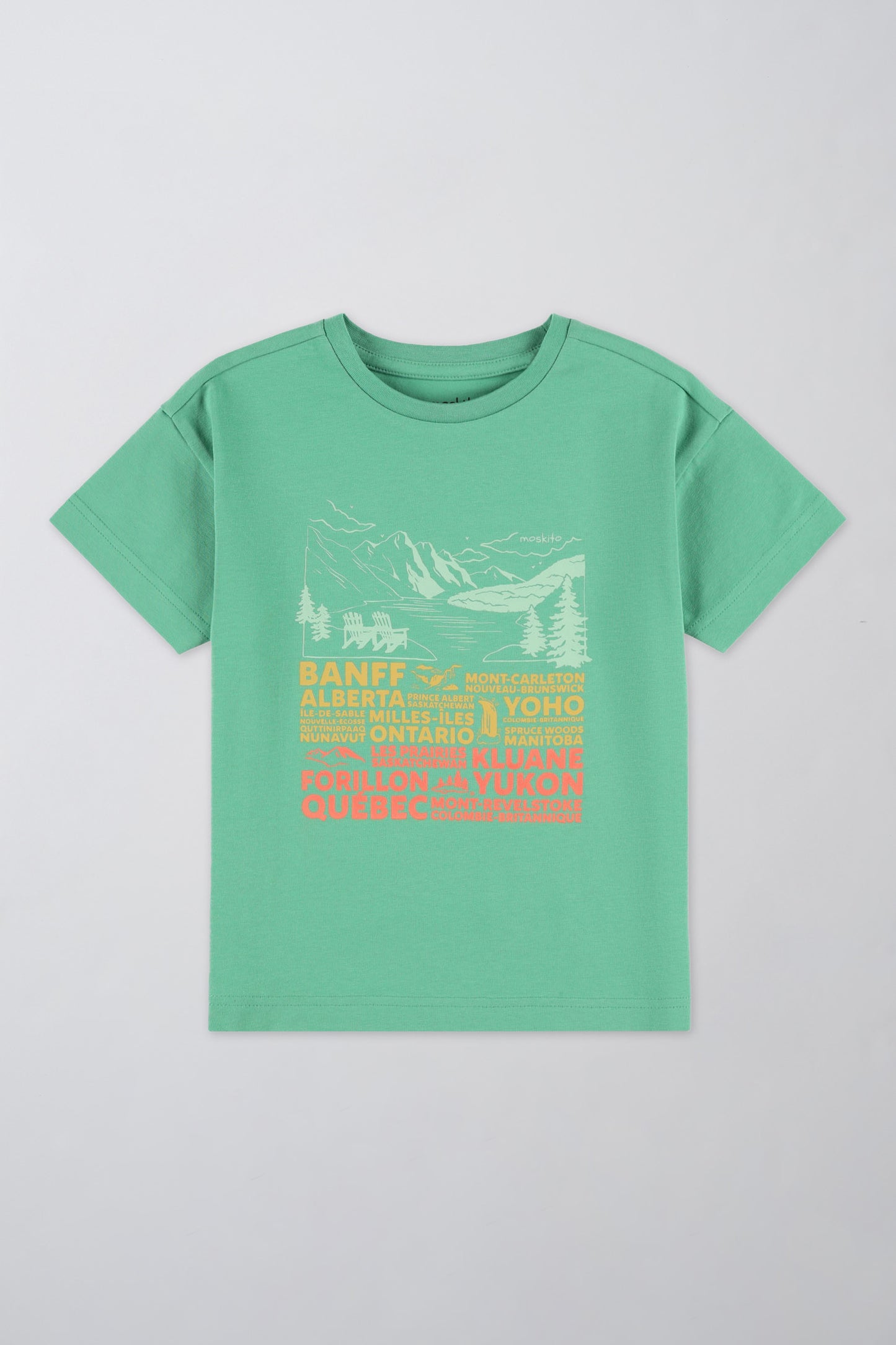 T-shirt léger en coton - Enfant garçon && VERT