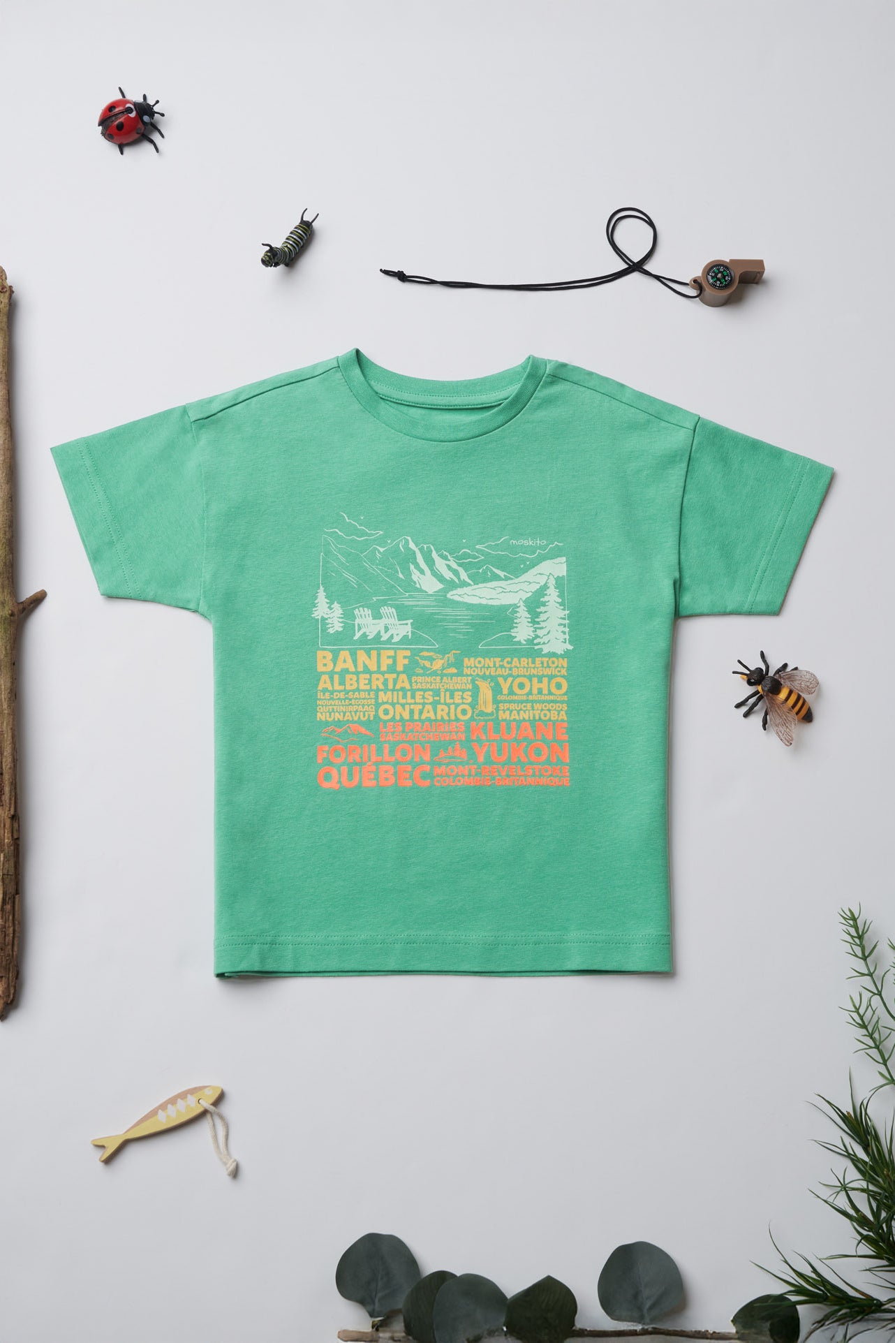 T-shirt léger en coton - Enfant garçon && VERT