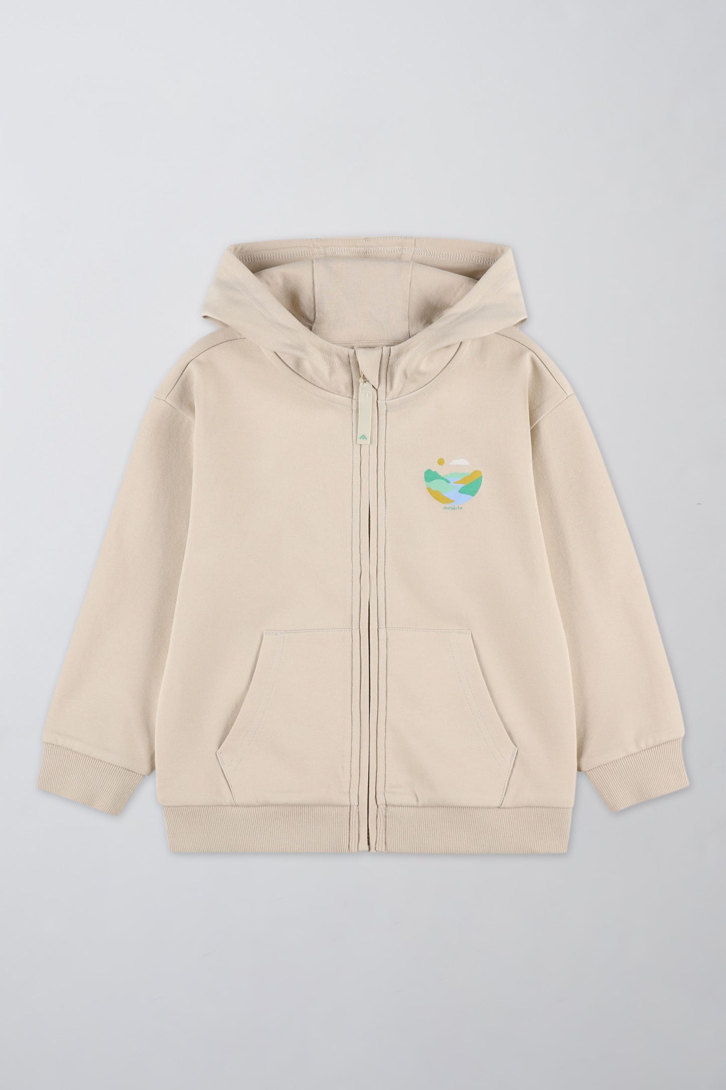 Veste en coton ouaté à capuchon - Enfant garçon && BEIGE