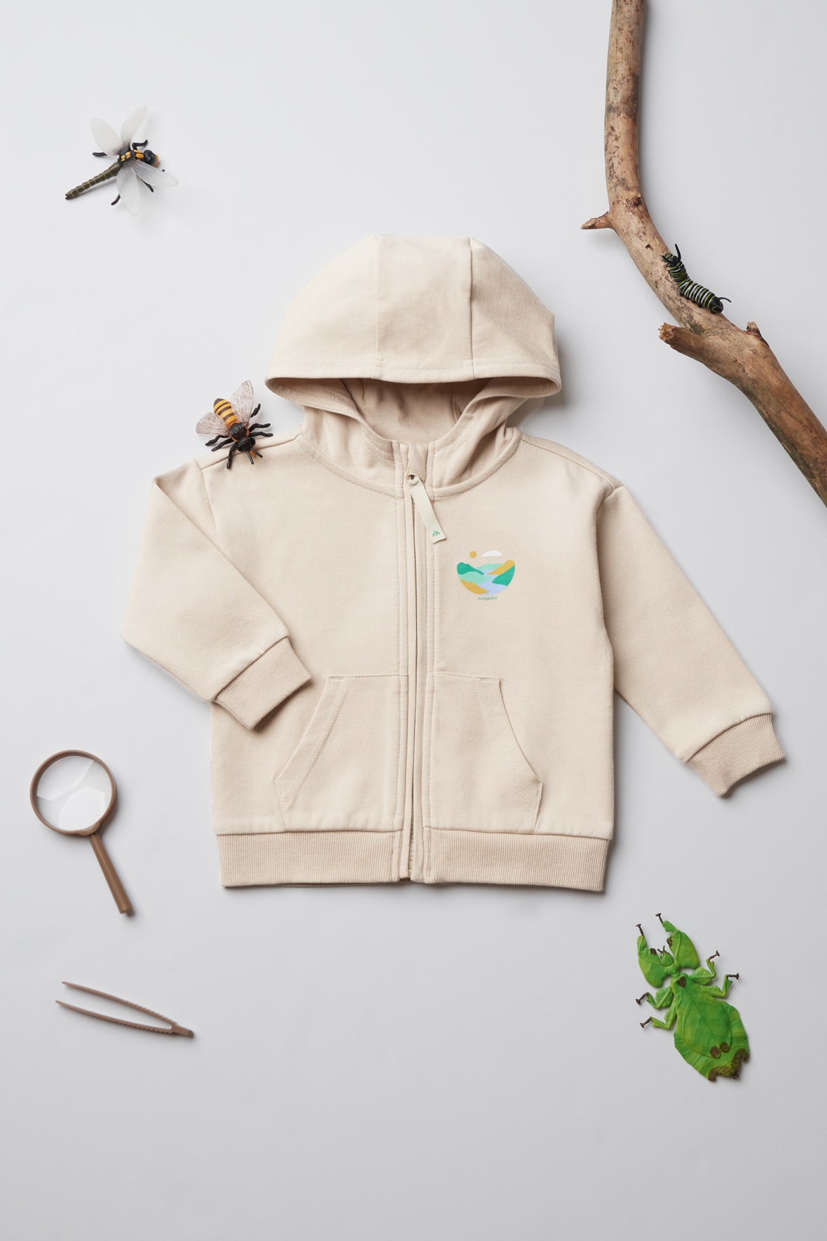 Veste en coton ouaté à capuchon - Enfant garçon && BEIGE