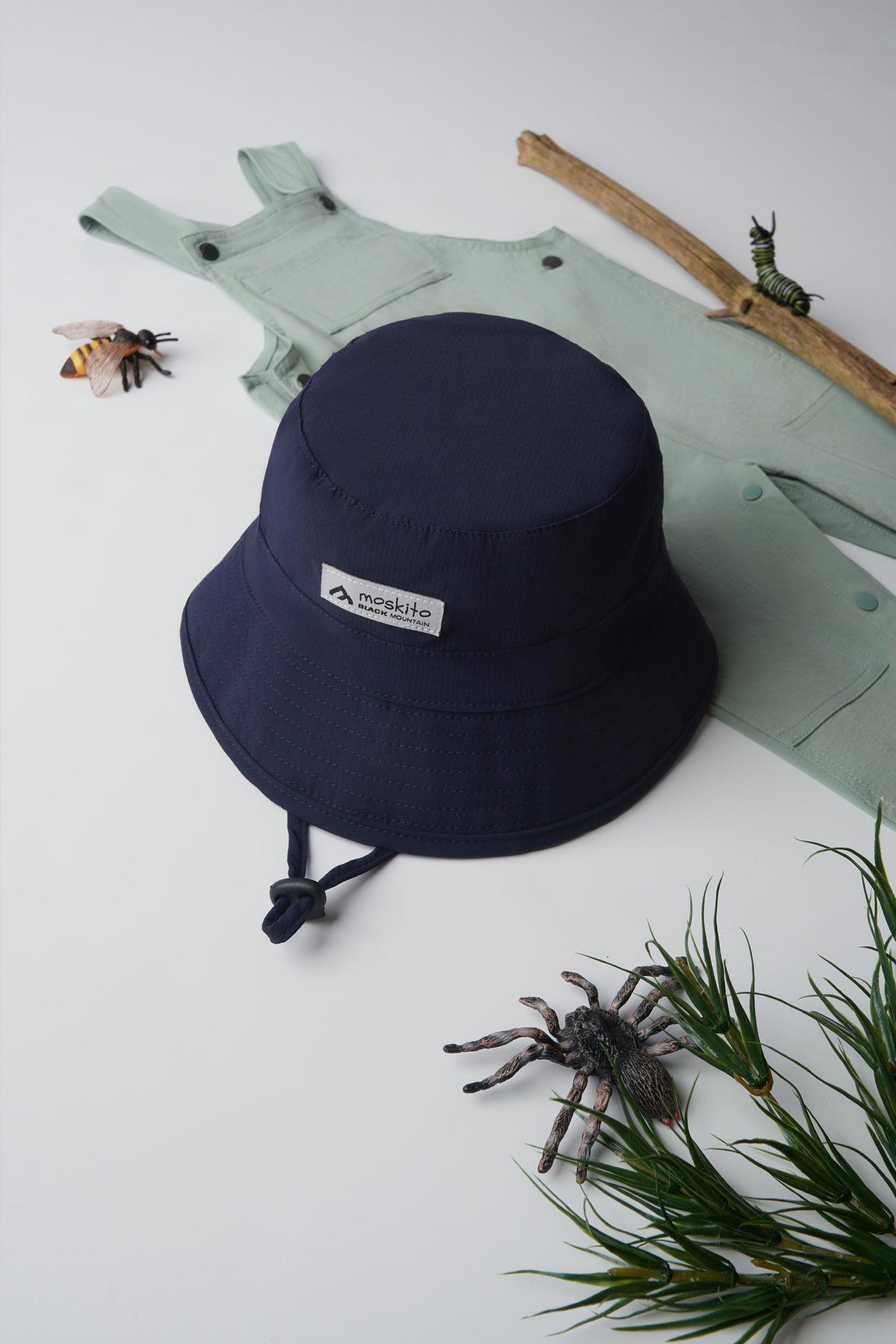 Chapeau cloche minimaliste en ripstop - Enfant garçon && NOIR