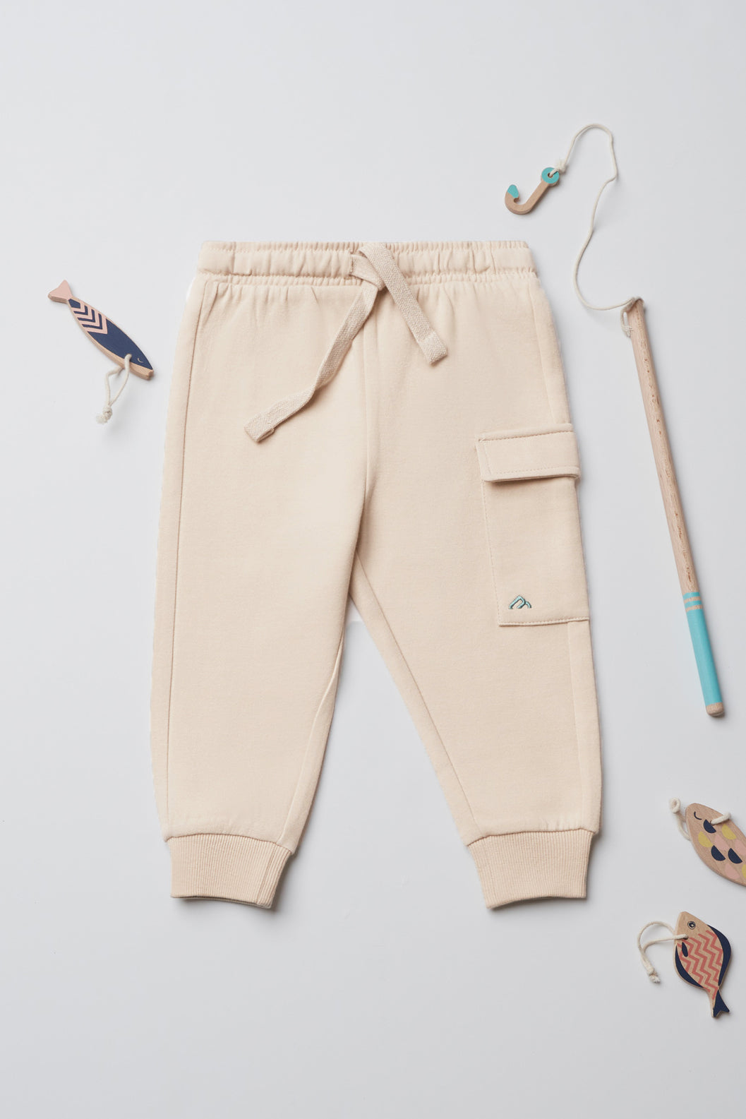 Pantalon jogger extensible - Bébé garçon && BEIGE