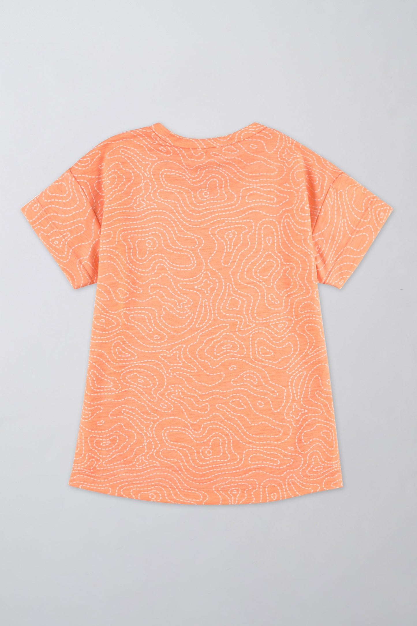 T-shirt léger en lyocell - Enfant fille && ORANGE