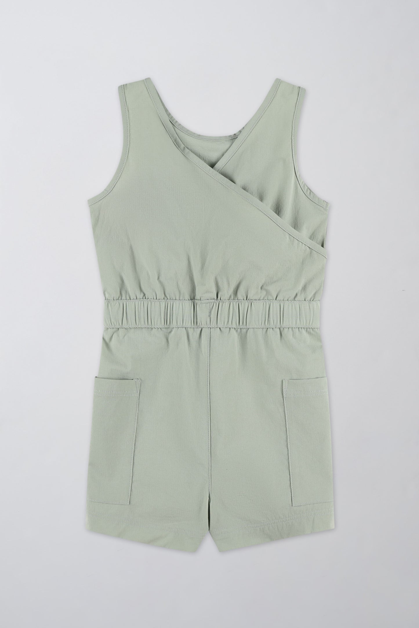 Combi-short résistant en ripstop - Enfant fille && VERT