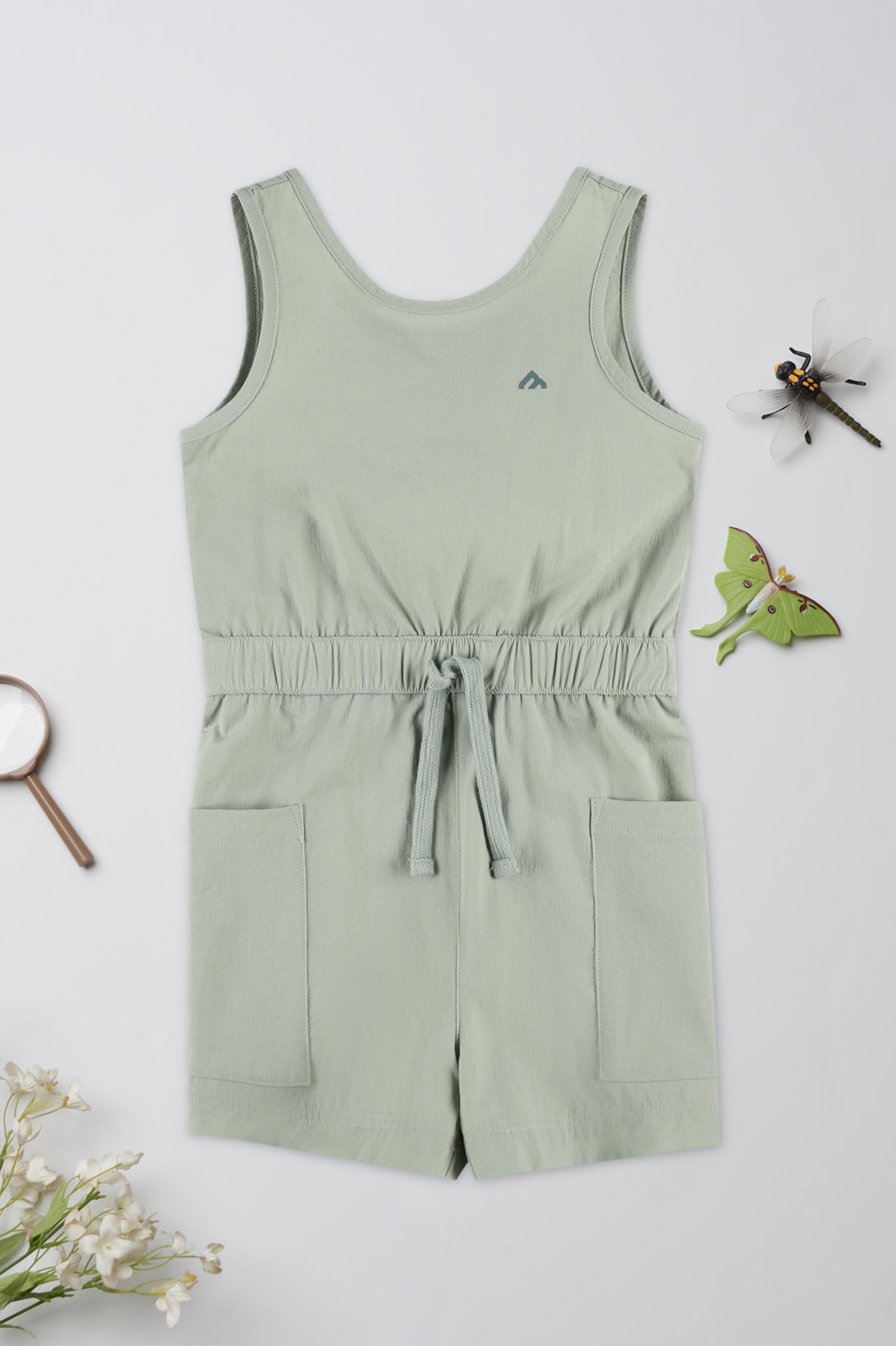 Combi-short résistant en ripstop - Enfant fille && VERT