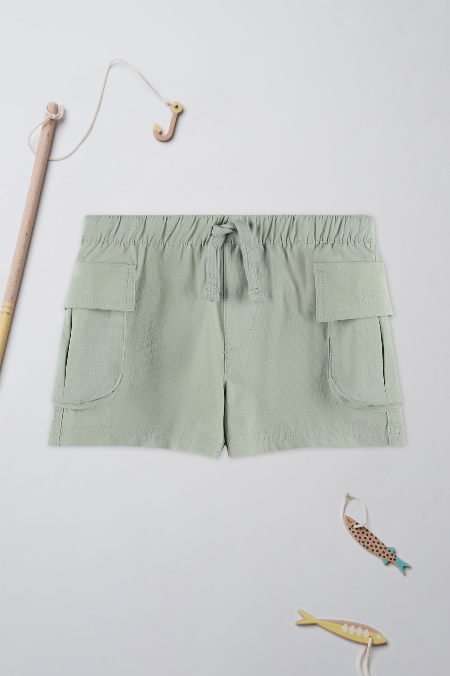 Short en ripstop - Enfant fille && VERT