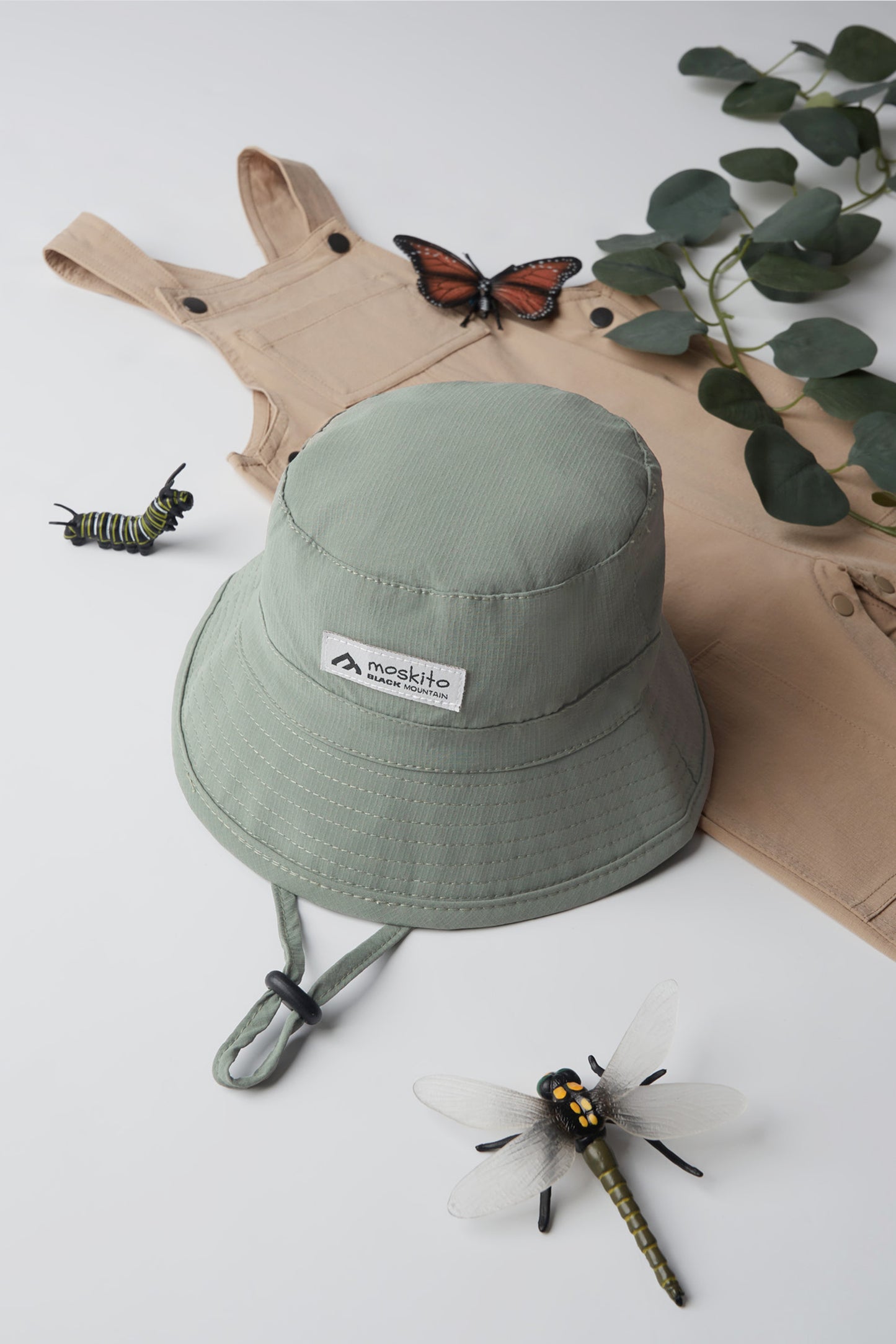 Chapeau cloche coloré en ripstop - Enfant fille && VERT