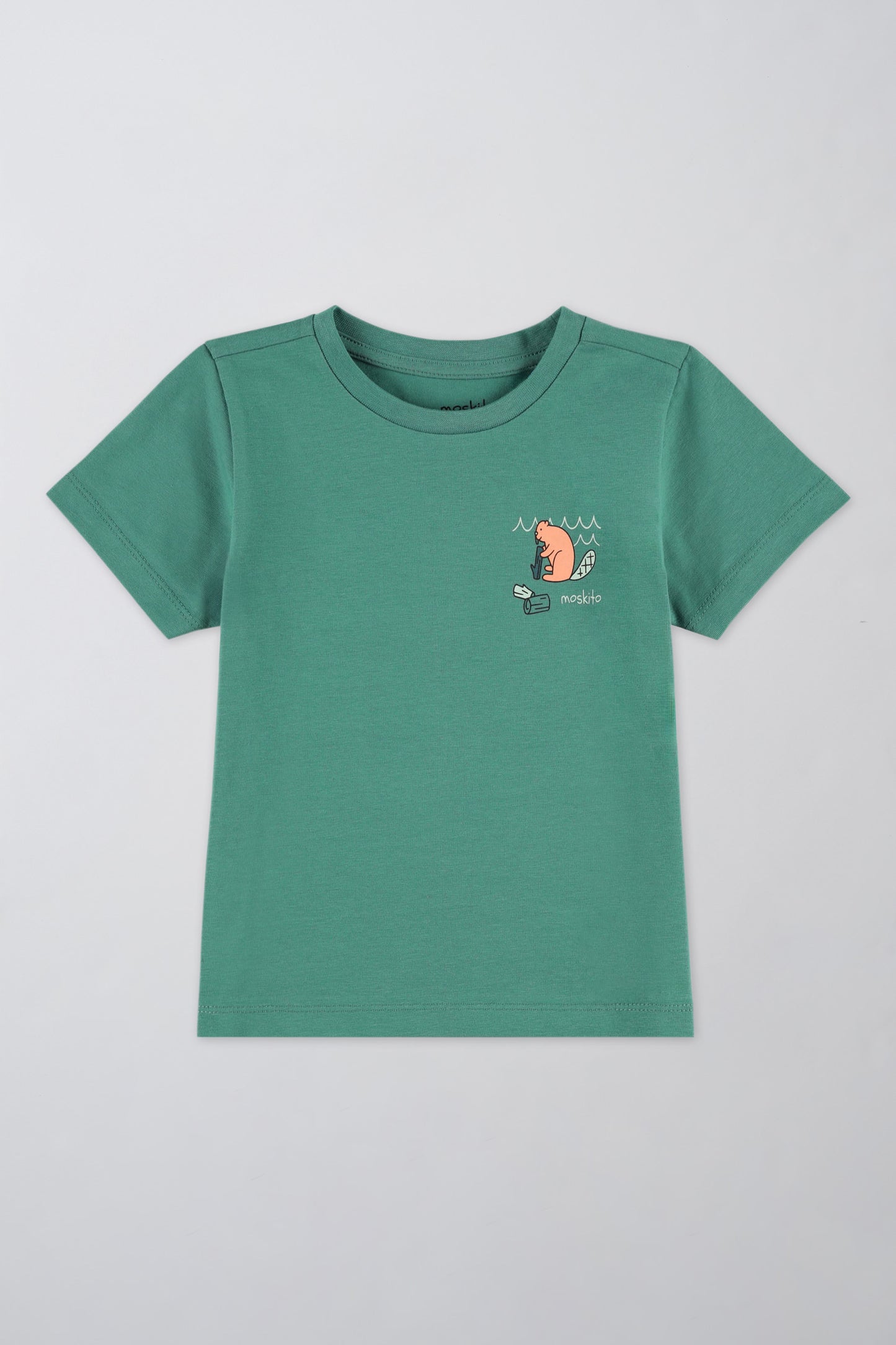 T-shirt respirant en coton - Bébé fille && VERT