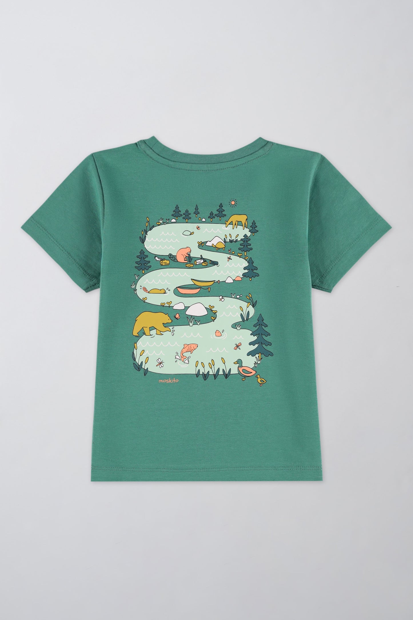 T-shirt respirant en coton - Bébé fille && VERT