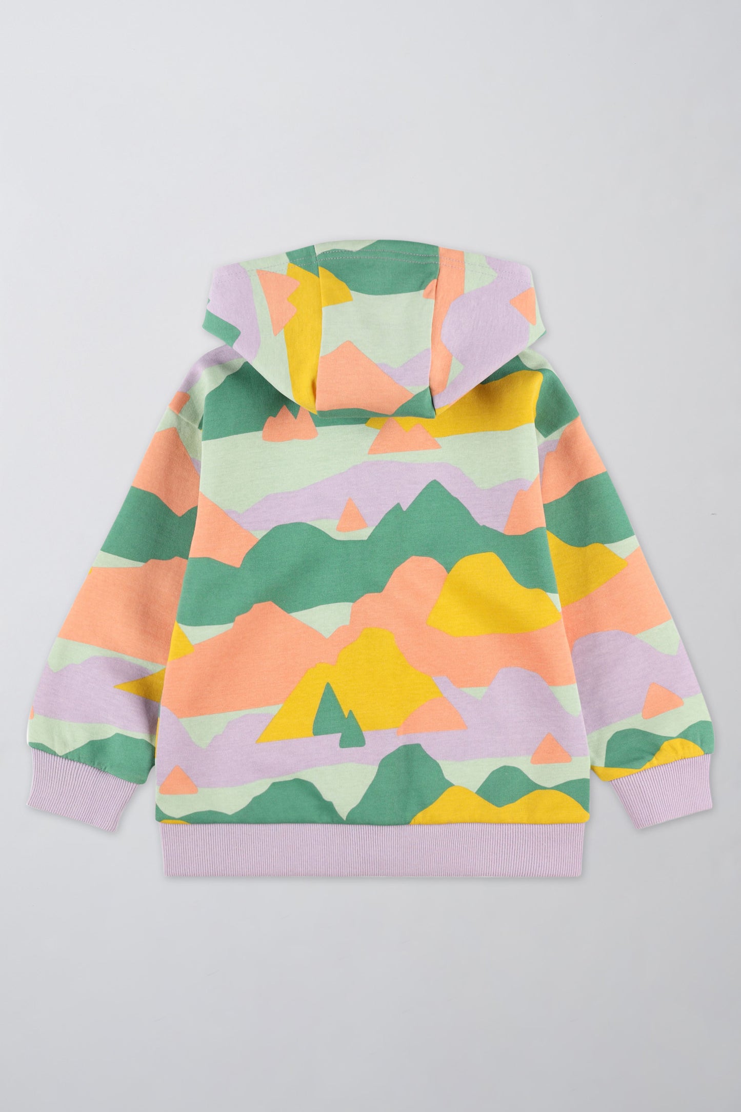 Veste en coton ouaté à capuchon - Bébé fille && LILAS MULTI