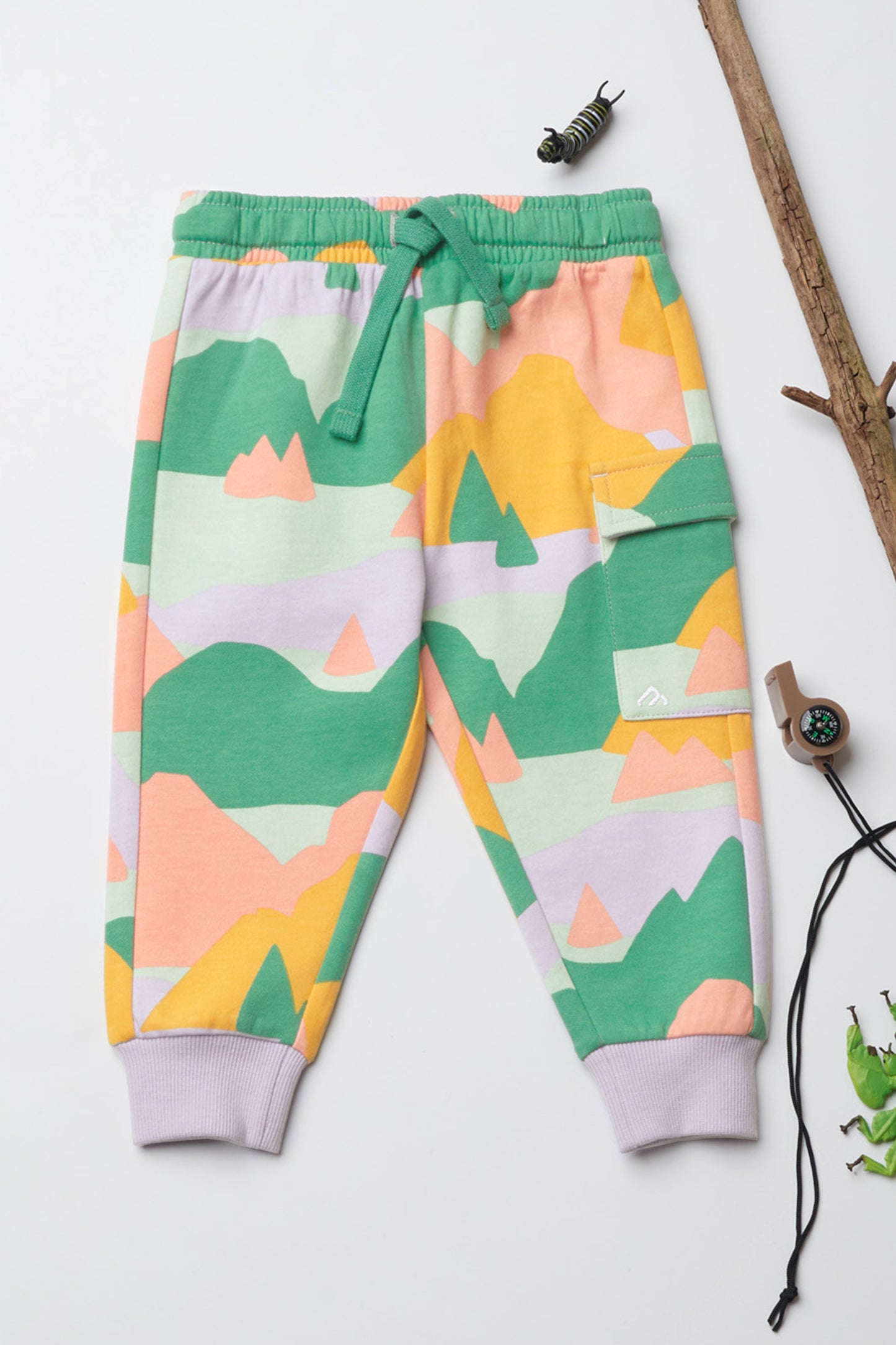 Pantalon jogger extensible - Bébé fille && LILAS MULTI