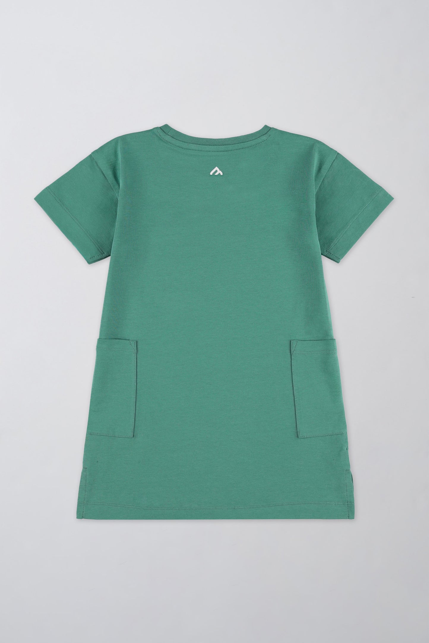 Robe t-shirt respirante en coton - Bébé fille && VERT