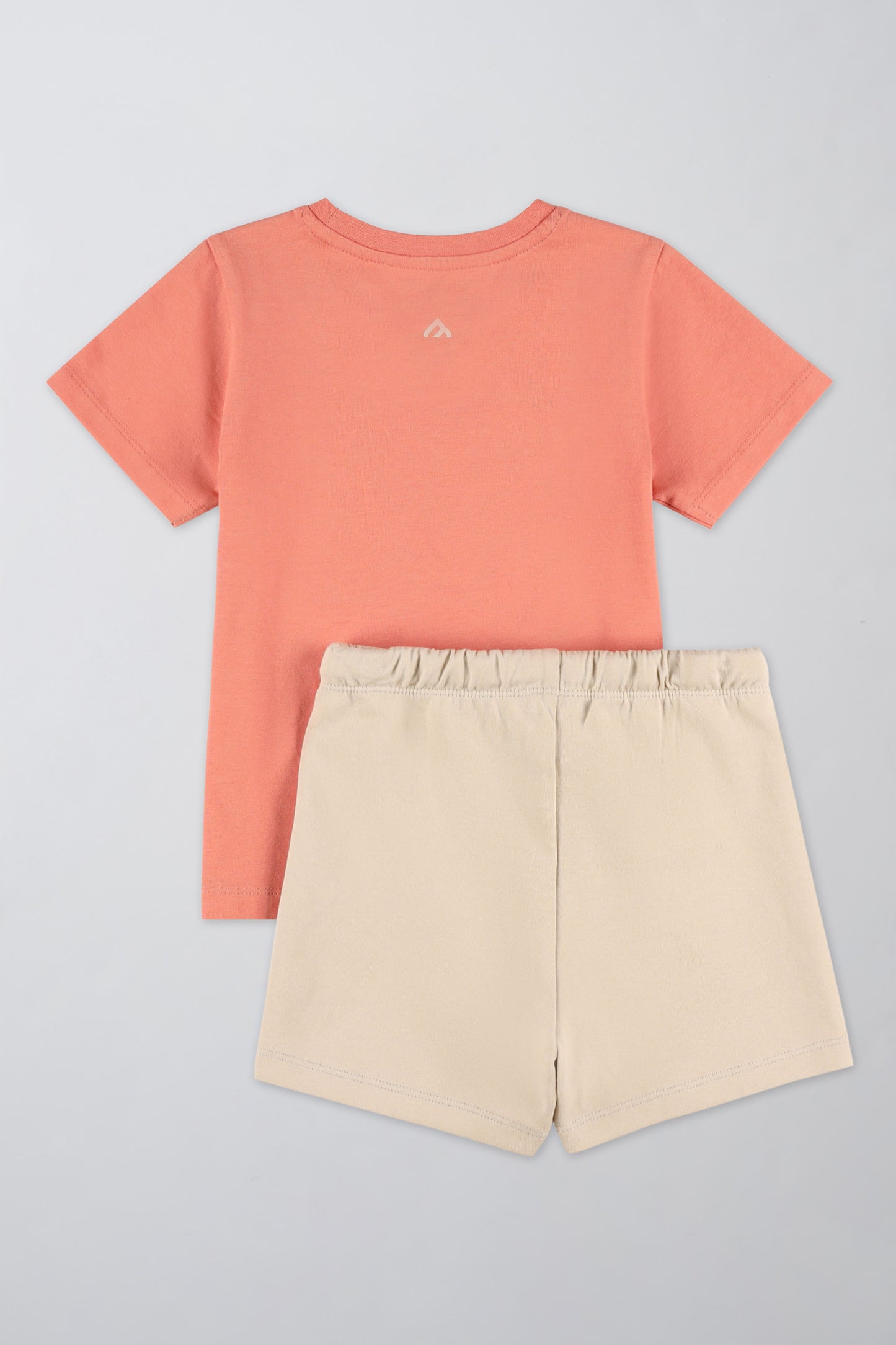 Ensemble coloré avec t-shirt et short - Bébé fille && ORANGE
