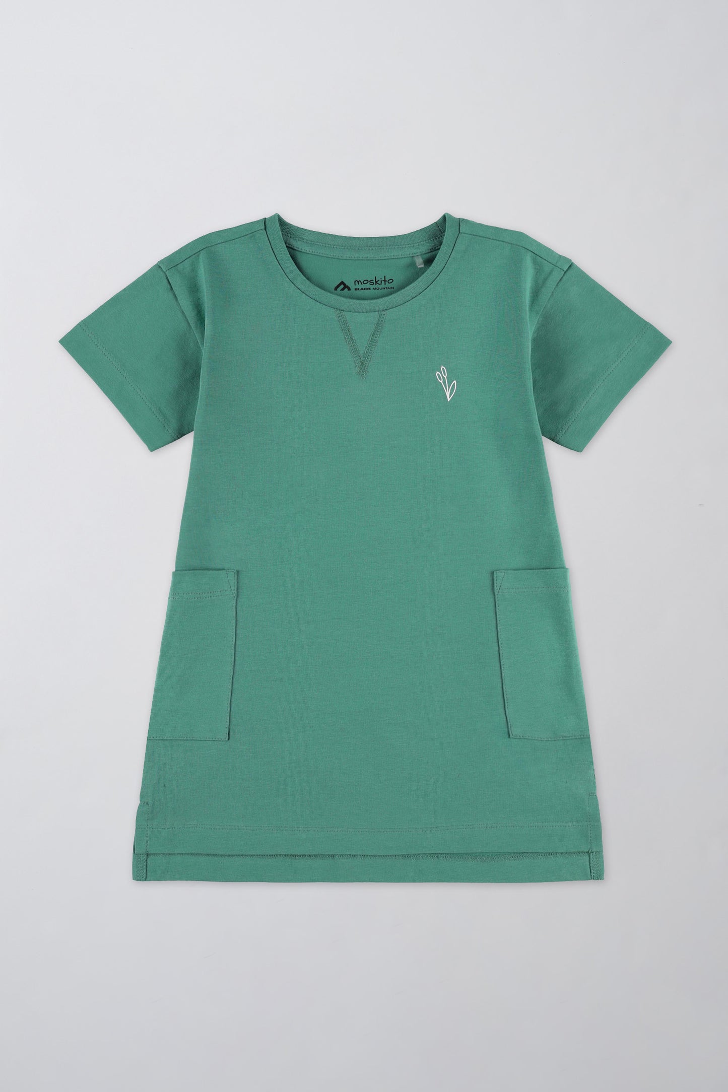 Robe t-shirt respirante en coton - Bébé fille && VERT