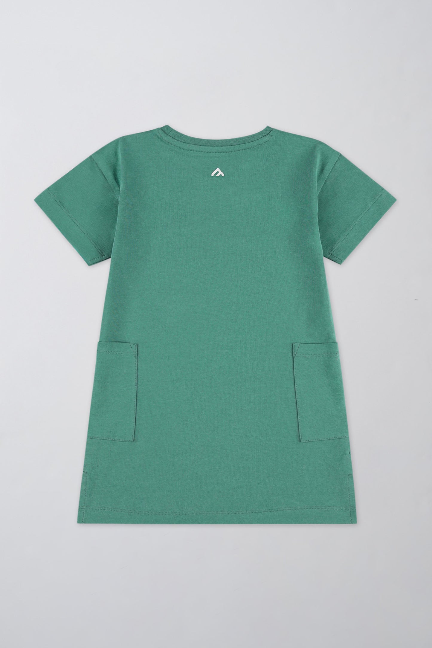 Robe t-shirt respirante en coton - Bébé fille && VERT