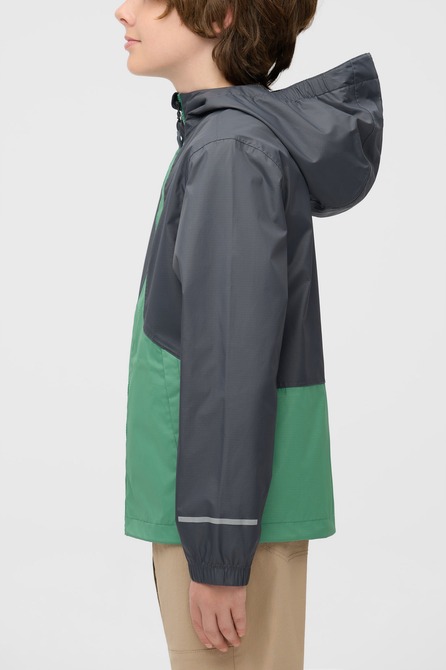 Manteau imperméable performant - Ado garçon && GRIS