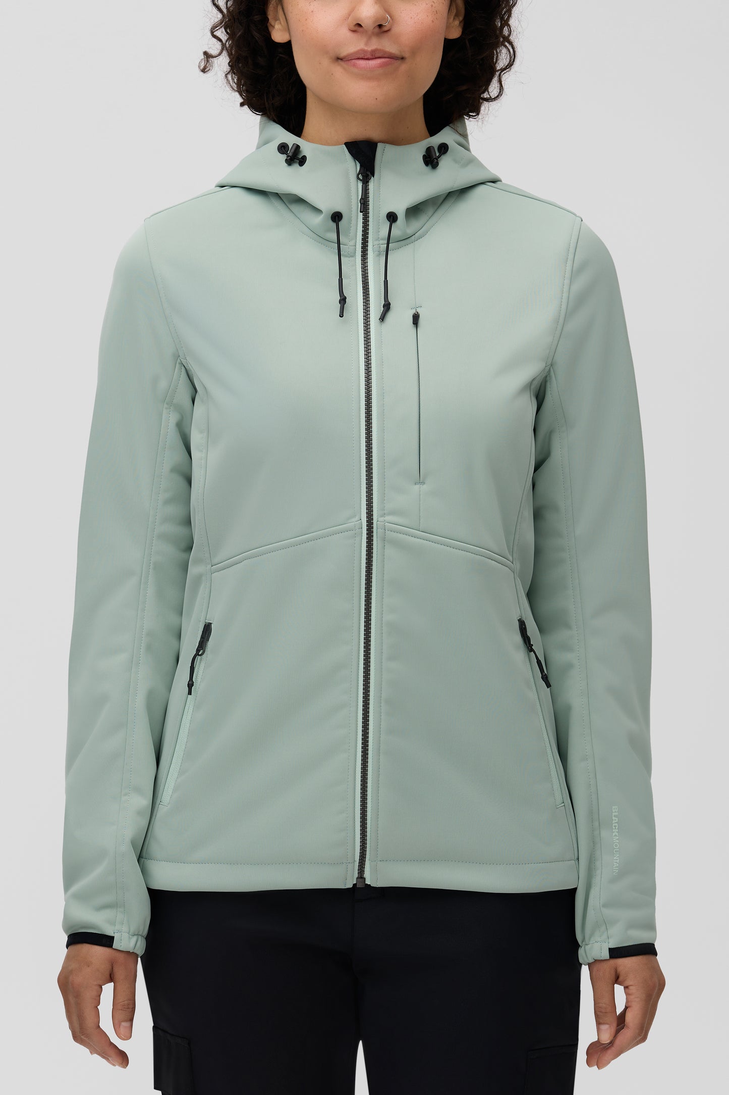 Manteau technique imperméable - Femme && VERT DE GRIS