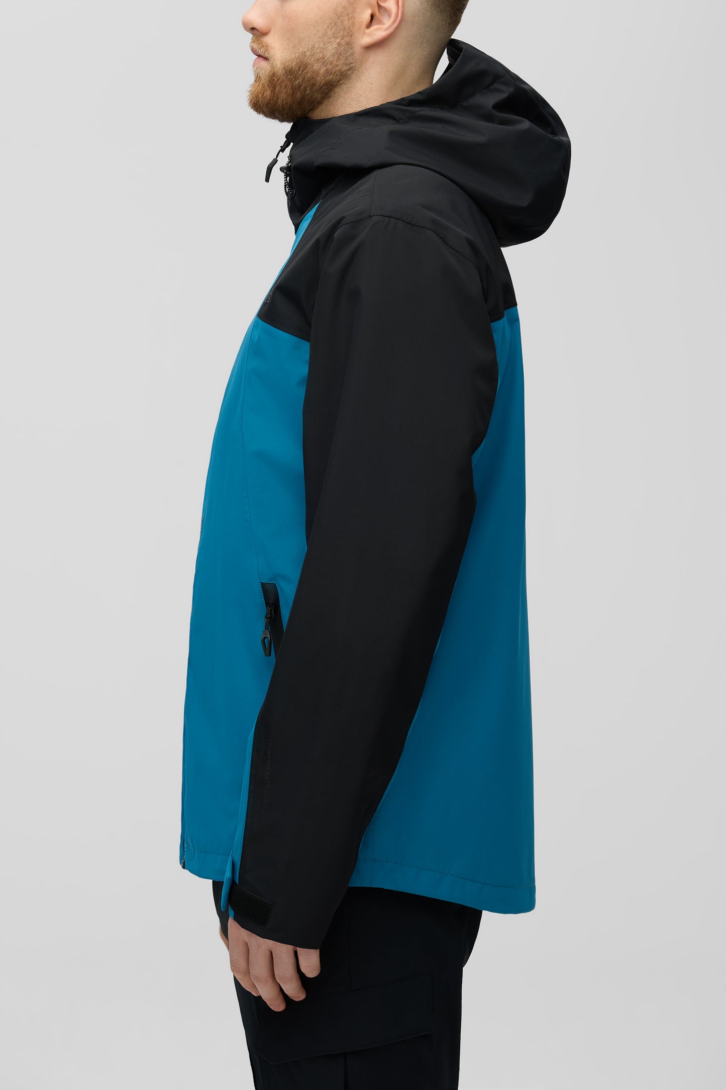 Manteau imperméable sport - Homme && TURQUOISE