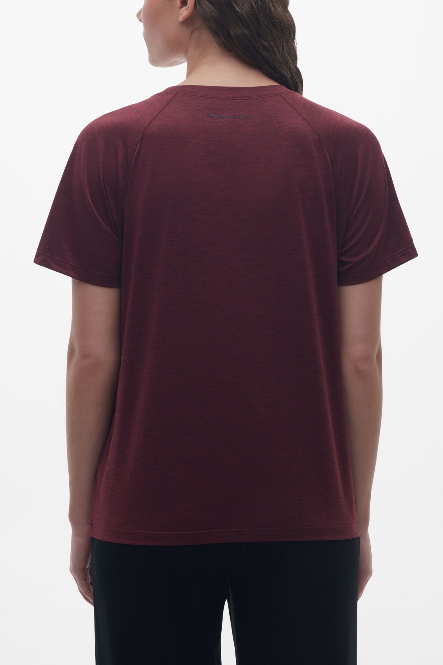 T-shirt col rond sport - Femme && ROUGE VIN