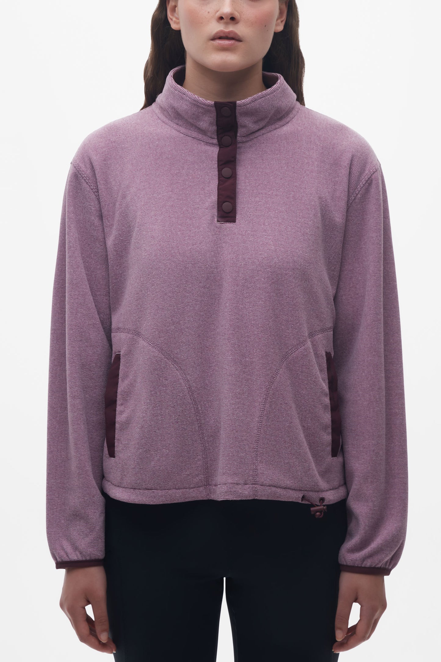Chandail technique en micropolaire - Femme && MAUVE/MULTI