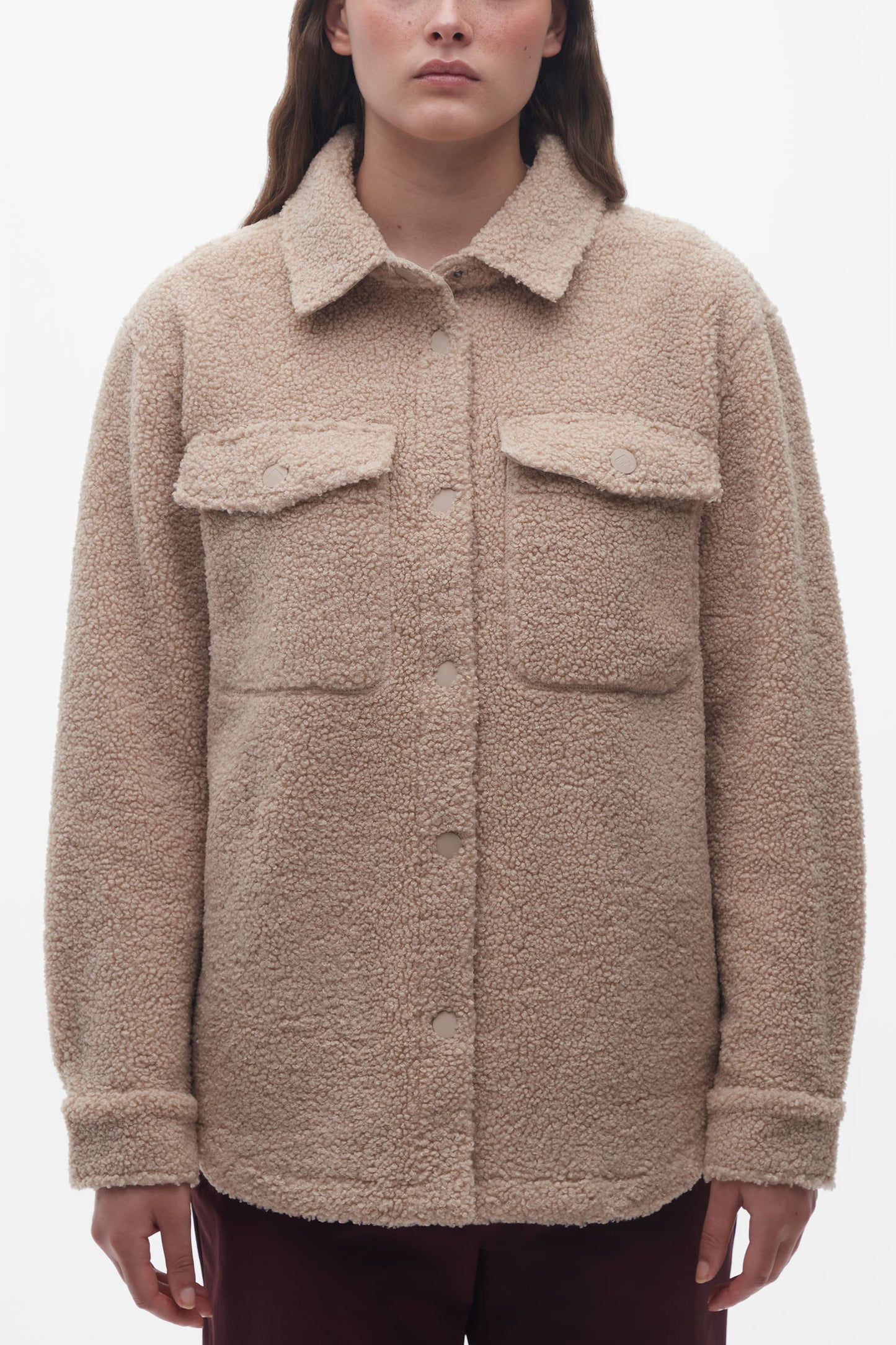 Veste en sherpa ultra-doux - Femme && BEIGE
