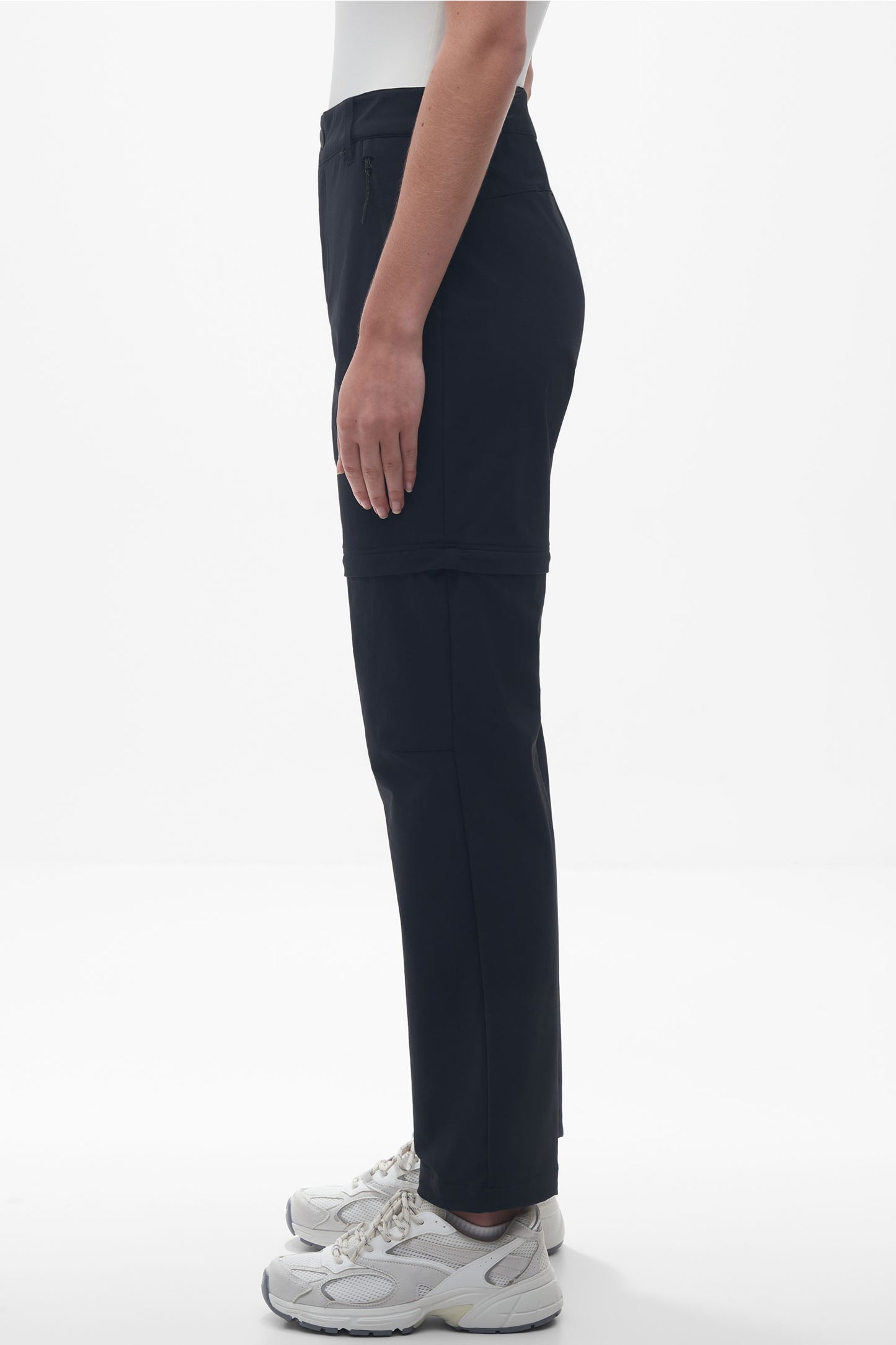 Pantalon technique convertible en short - Femme && NOIR