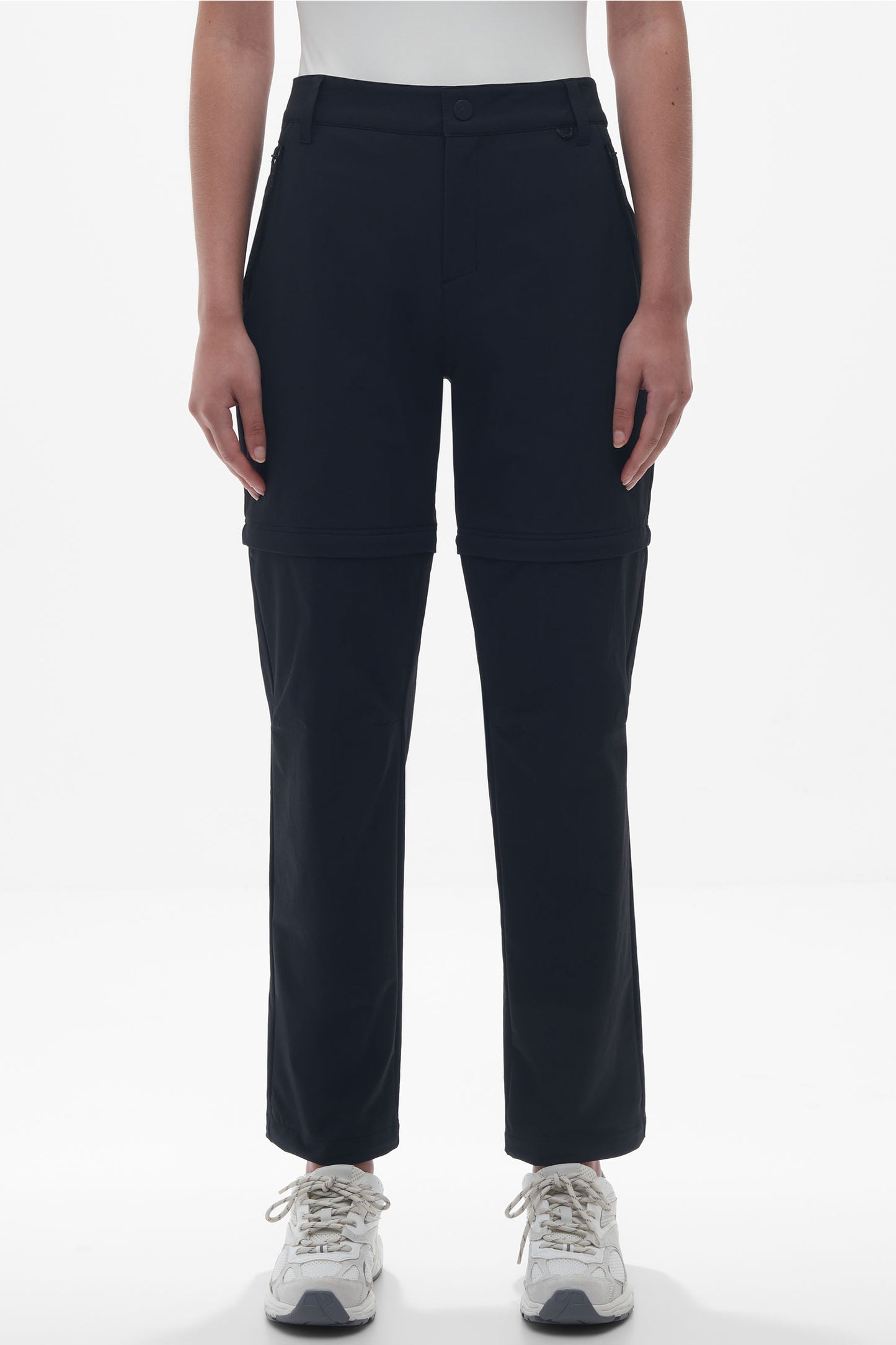 Pantalon technique convertible en short - Femme && NOIR