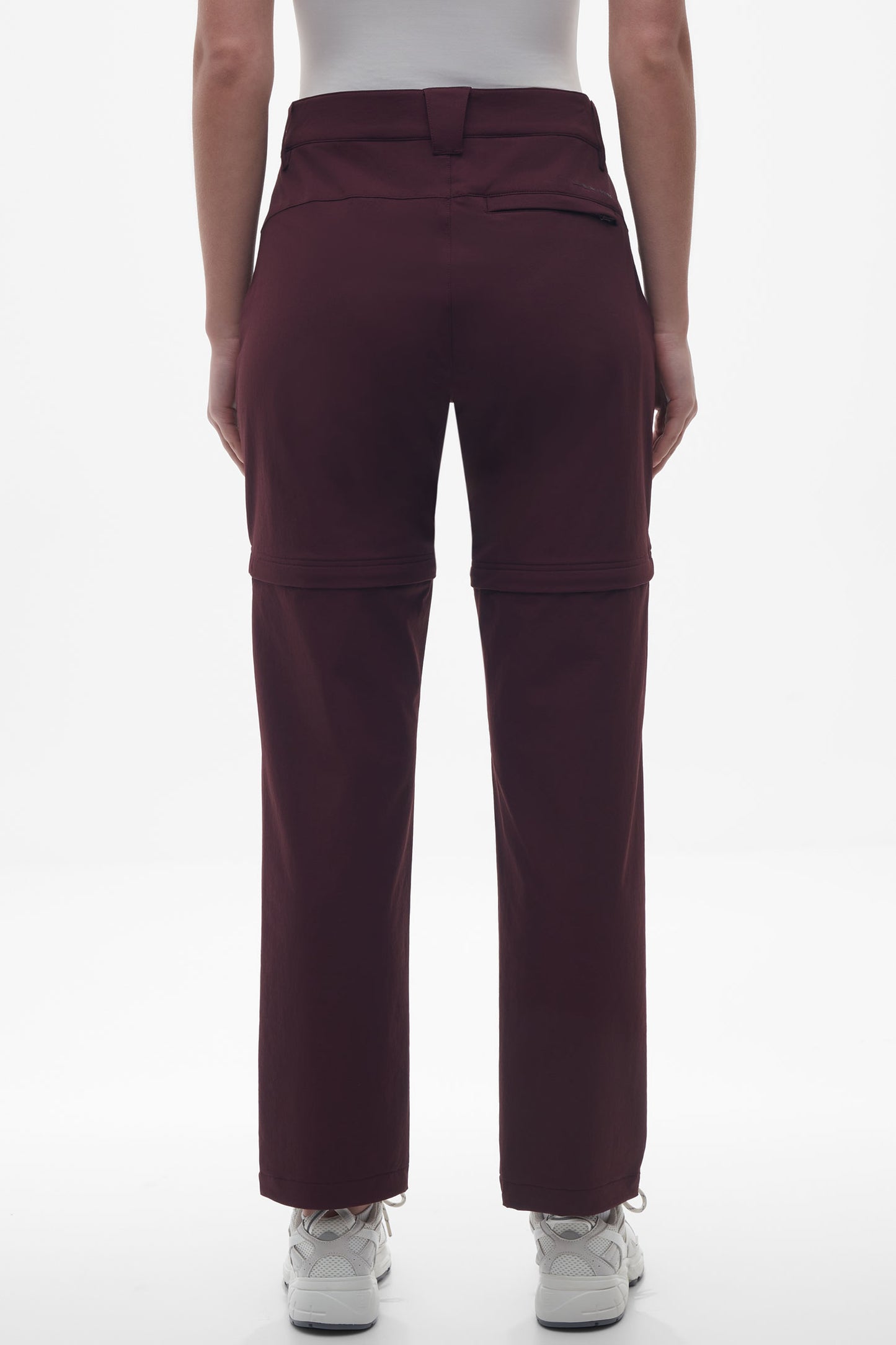 Pantalon technique convertible en short - Femme && ROUGE VIN