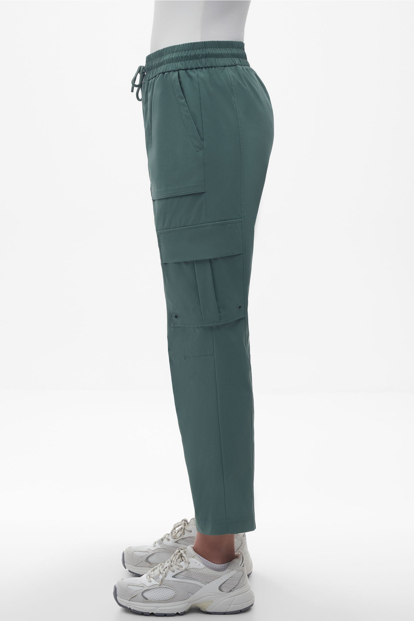 Pantalon cargo 7/8 séchage rapide - Femme && VERT